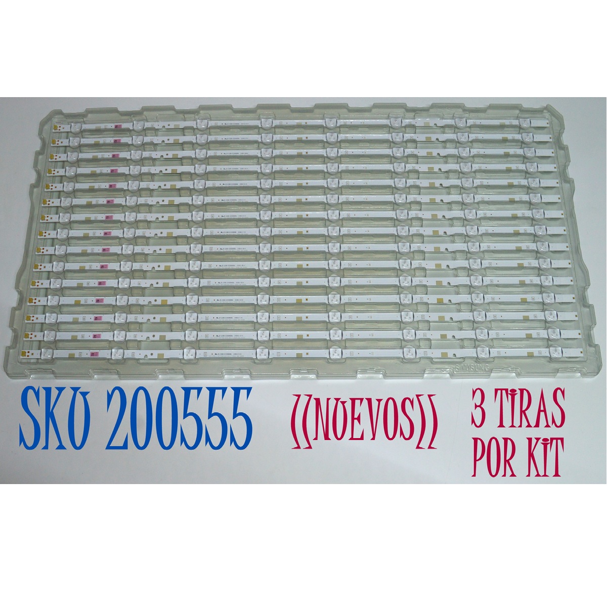 KIT DE LEDS ORIGINAL NUEVOS PARA TV SAMSUNG 3 PIEZAS / NUMERO DE PARTE BN96-37622A / 2015 SVS39.5 FHD FCOM 8LEDS REV2.2 160925 LM41-00465A / PANEL CY-JM040BGNV1H JW28 / CY-JM040BGNV4H / MODELO UN40M530 / UN40J52 / UN40N / UE40J / UA40M / HG40 / LH40