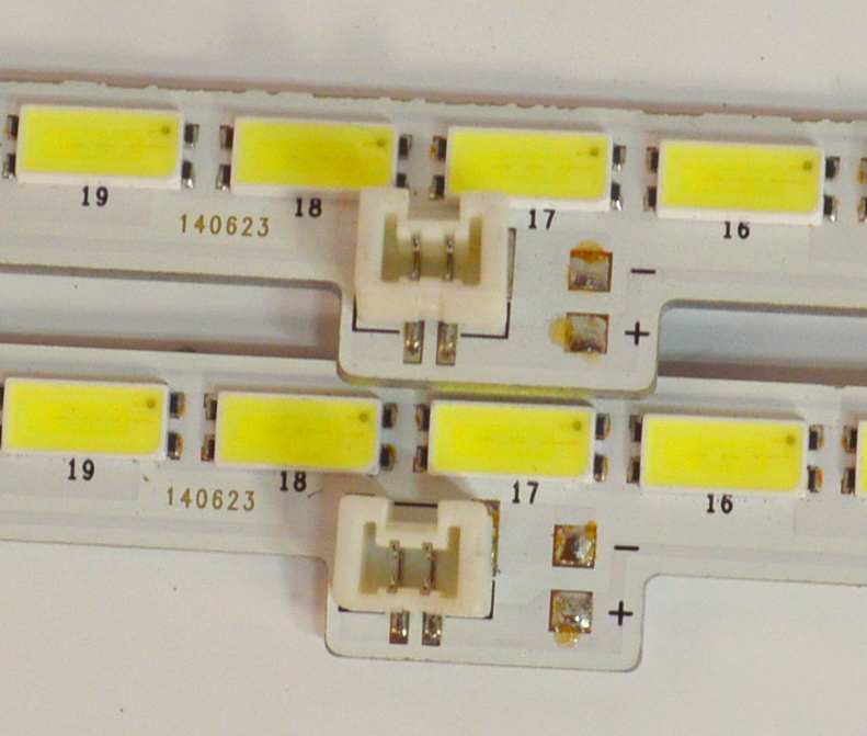 KIT DE LEDS ORIGINAL PARA TV SHARP 2 PIEZAS / NUMERO DE PARTE LM41-00090Q / SAMSUNG_2015SSP60_7030_80_4K_REV1.0_LM41-00090Q / MODELO LC-60UD27U - Imagen 3