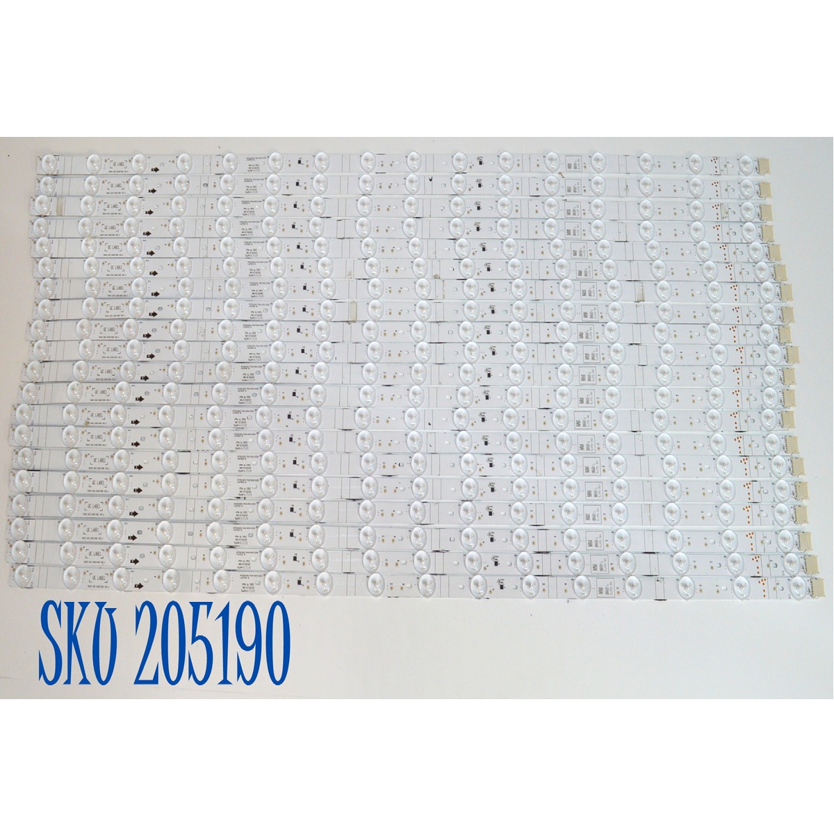KIT DE LEDS ORIGINAL PARA TV HISENSE 20 PIEZAS / NUMERO DE PARTE LB7503E / RSAG7.820.53387/ROH / HD750J3U63-T0L/2024122301/LB7503E V0 / PANEL HD750J3U63-T0L6 / DISPLAY PT750GT02-8 / MODELO 75U65QFC / 75U65QFC 75U61QUF
