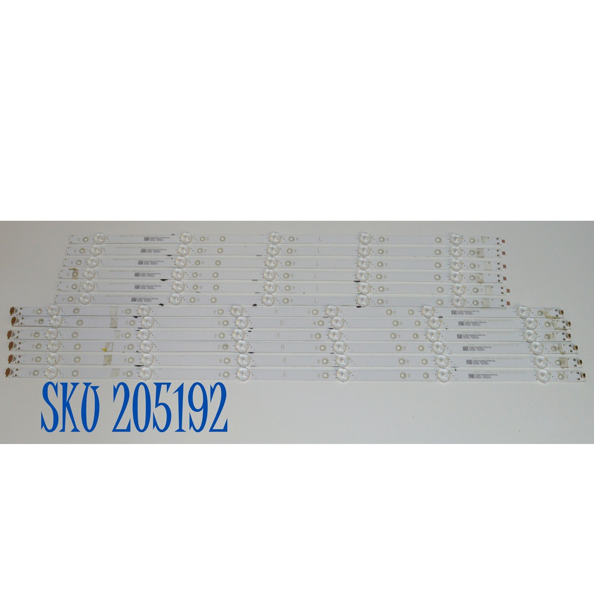 KIT DE LEDS ORIGINAL PARA TV INSIGNIA 12 PIEZAS / NUMERO DE PARTE LB6509U / LB6509U V1 / LB6509U V0 / 20231013-C10 / 210BZ05DLB33MBP08L / 210BZ06DRB33MBP08L / PANEL TPT650WR-QVN07.U / MODELO NS-65F301NA23