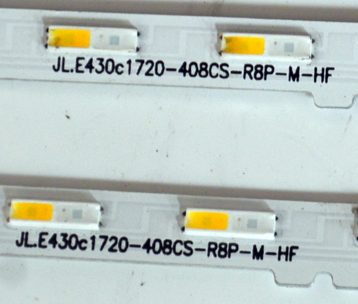 KIT DE LEDS ORIGINAL PARA TV SAMSUNG 2 PIEZAS / NUMERO DE PARTE JL.E430C1720 / JL.E430C1720-408CS-R8P-M-HF / DISPLAY T430QVN03.J / MODELO QN43Q60CAFXZA / QN43Q60CAFXZA AA02 - Imagen 3