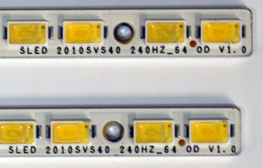 KIT DE LEDS ORIGINAL PARA TV SAMSUNG 4 PIEZAS / NUMERO DE PARTE SLED 2010SVS40 / SLED 2010SVS40 240HZ_64 0D V1.0 / MS1 M2410 / PANEL LTF400HQ02 / MODELO UN40C7000WFXZA / UN40C7000WFXZA SQ01 - Imagen 3