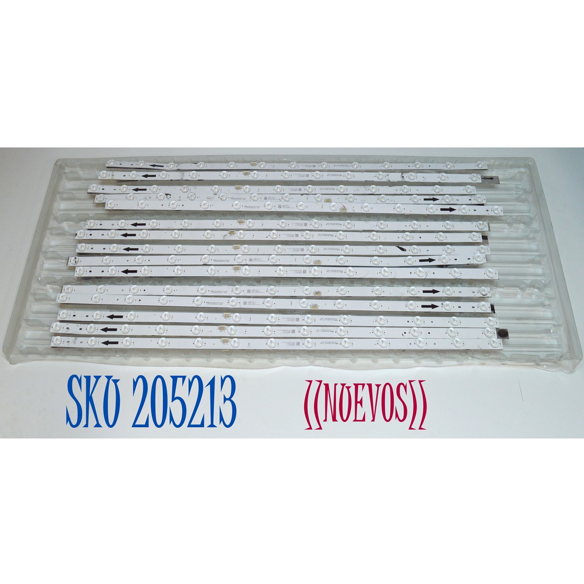 KIT DE LEDS ORIGINAL NUEVOS PARA TV / NUMERO DE PARTE JL.D7501D330-004AS-M / JL.D7501D330-004AS-M_V02 / 4L-ZX075T-JF017C / 19AP2X35.0 / MODELO 75"