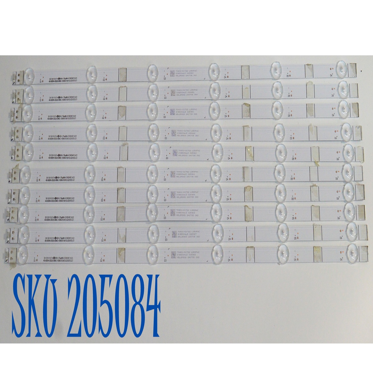KIT DE LEDS ORIGINAL PARA TV SONY 10 PIEZAS / NUMERO DE PARTE 261501016744 / 40-50SN-OD23-SMC-10X6-513X12-221212-2.1 / 70401-01722 LS50PAC / SVB500ALS / N5L2R30D / PANEL BOEI500WQ1 / DISPLAY HF500QUB-F2L / MODELO KD-50X77L / KD50X77L