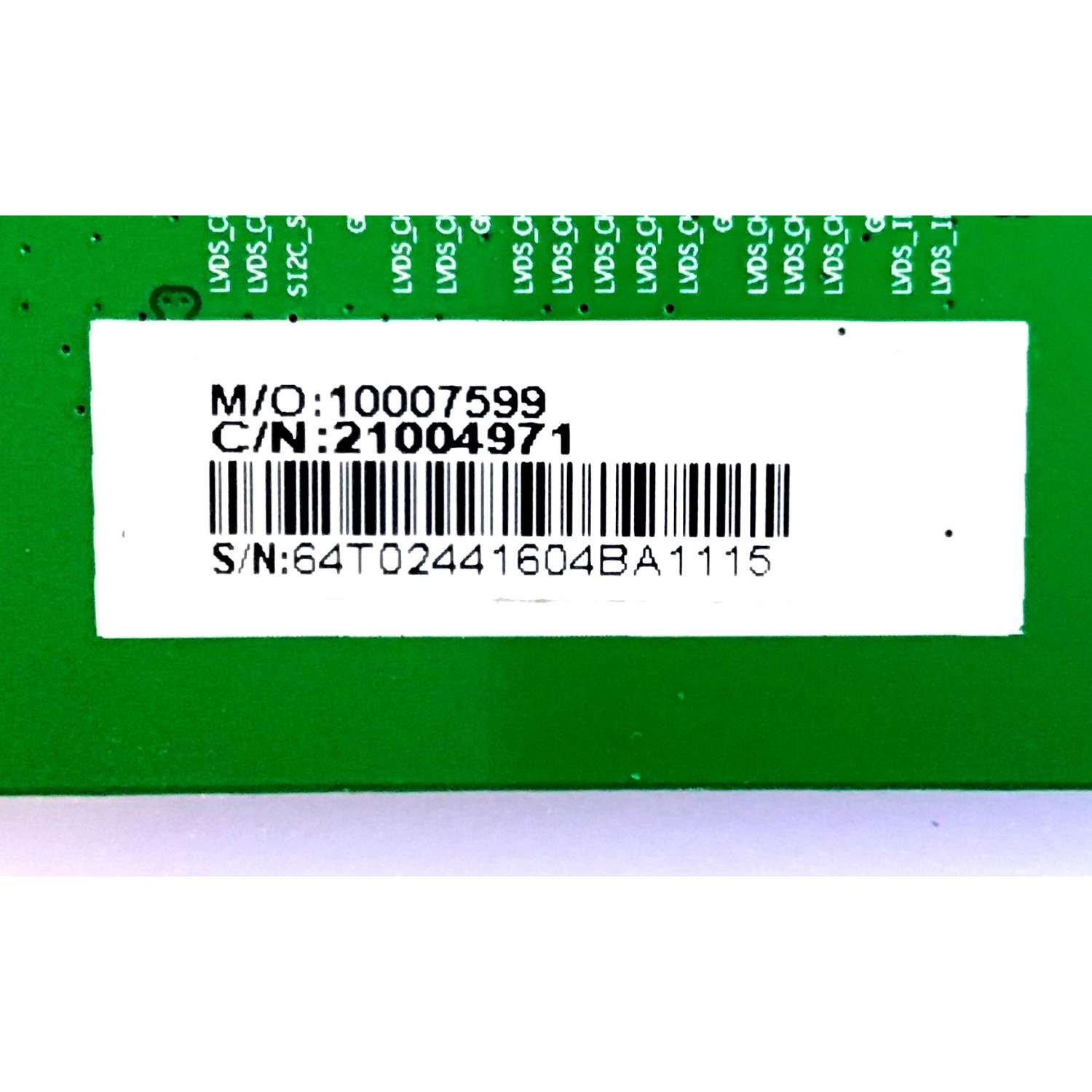 TARJETA INTERFACE WESTINGHOUSE / 21004971 / CV72322L-D / LSC550HN04 / 10007599 / 64T0244 / PANEL LSC550HN04-J01 / MODELO WD55FB1530 TW-06111 - Imagen 2