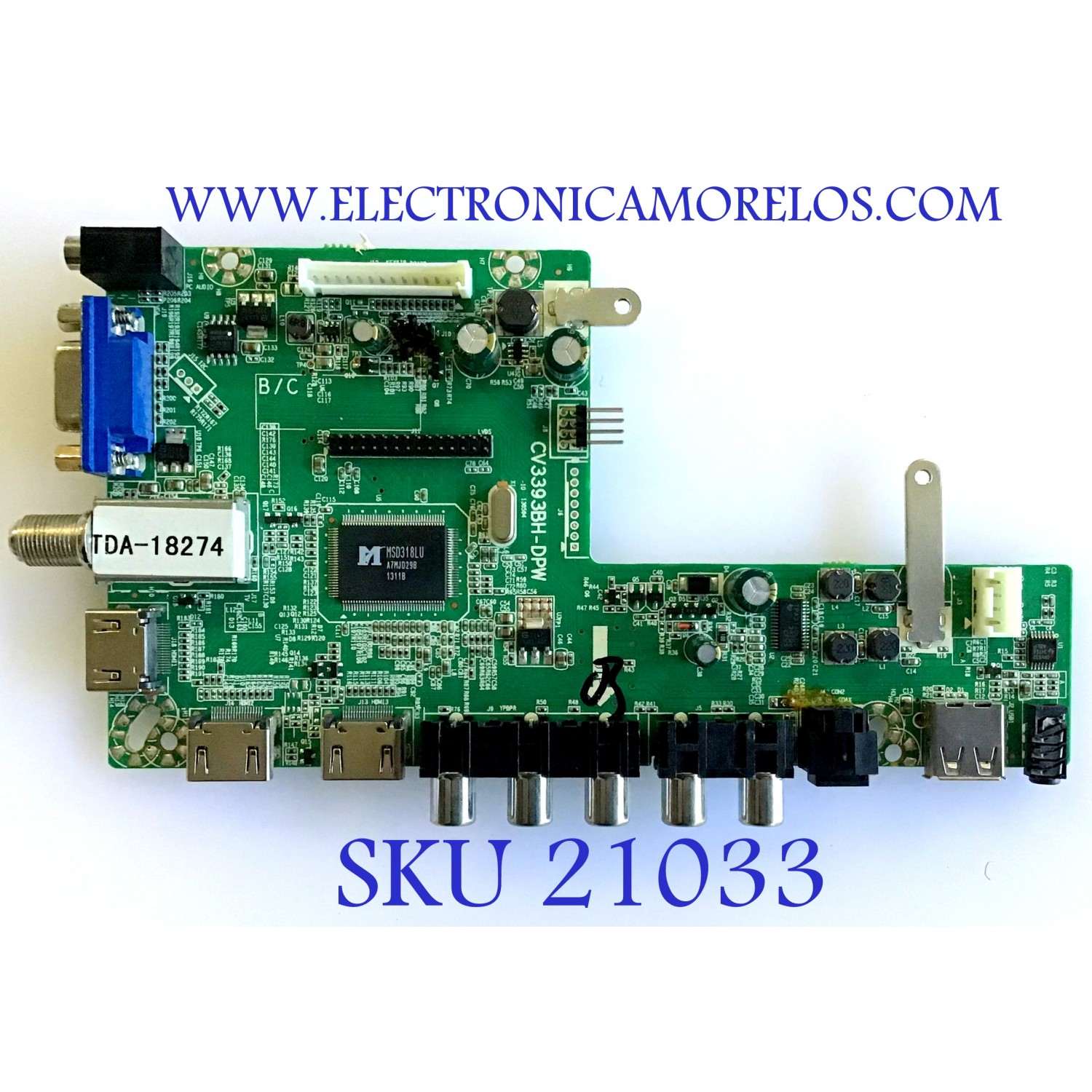 MAIN INSIGNIA / SMT130618 / CV3393BH-DPW / PANEL'S SM400SCA05 / SM400SCA01 / MODELO NS-40D40SNA14