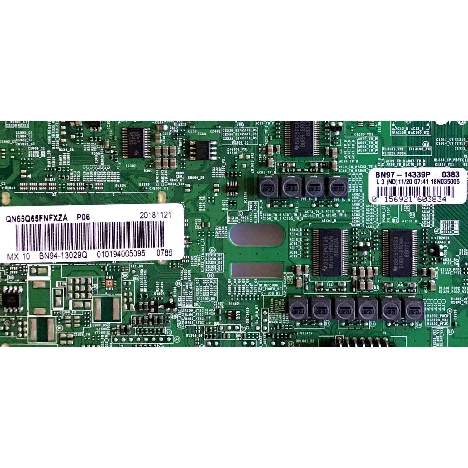 MAIN ORIGINAL PARA TV SAMSUNG / NUMERO DE PARTE BN94-13029Q / BN41-02636A / BN97-14339P / PANEL CY-QN065FLLV6H / DISPLAY BN96-45619A / BN9645619A / MODELO QN65Q65FNFXZA FA01 / QN65Q60TAFXZA CB01 - Imagen 2
