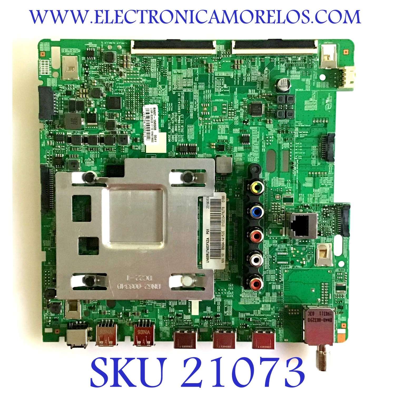MAIN SAMSUNG / BN94-14152E / BN41-02703A / BN97-15650B / PANEL CY-NN065HGLVDH / DISPLAY BN96-45620A / BN9645620A / MODELO UN65RU740DFXZA FA01