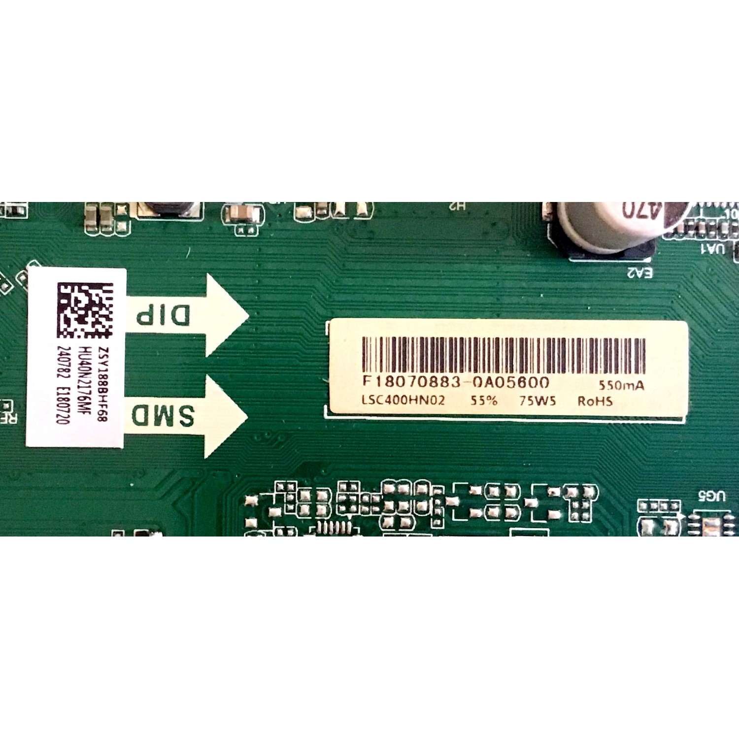 MAIN FUENTE (COMBO) HISENSE / 240782 / TP.SR.PB701 / LSC400HN02 / HU40N2176MF / PANEL JHD400N2F31-TXL2B1QL\S0\GM\ROH / MODELO 40EU300 R40M1831 - Imagen 2