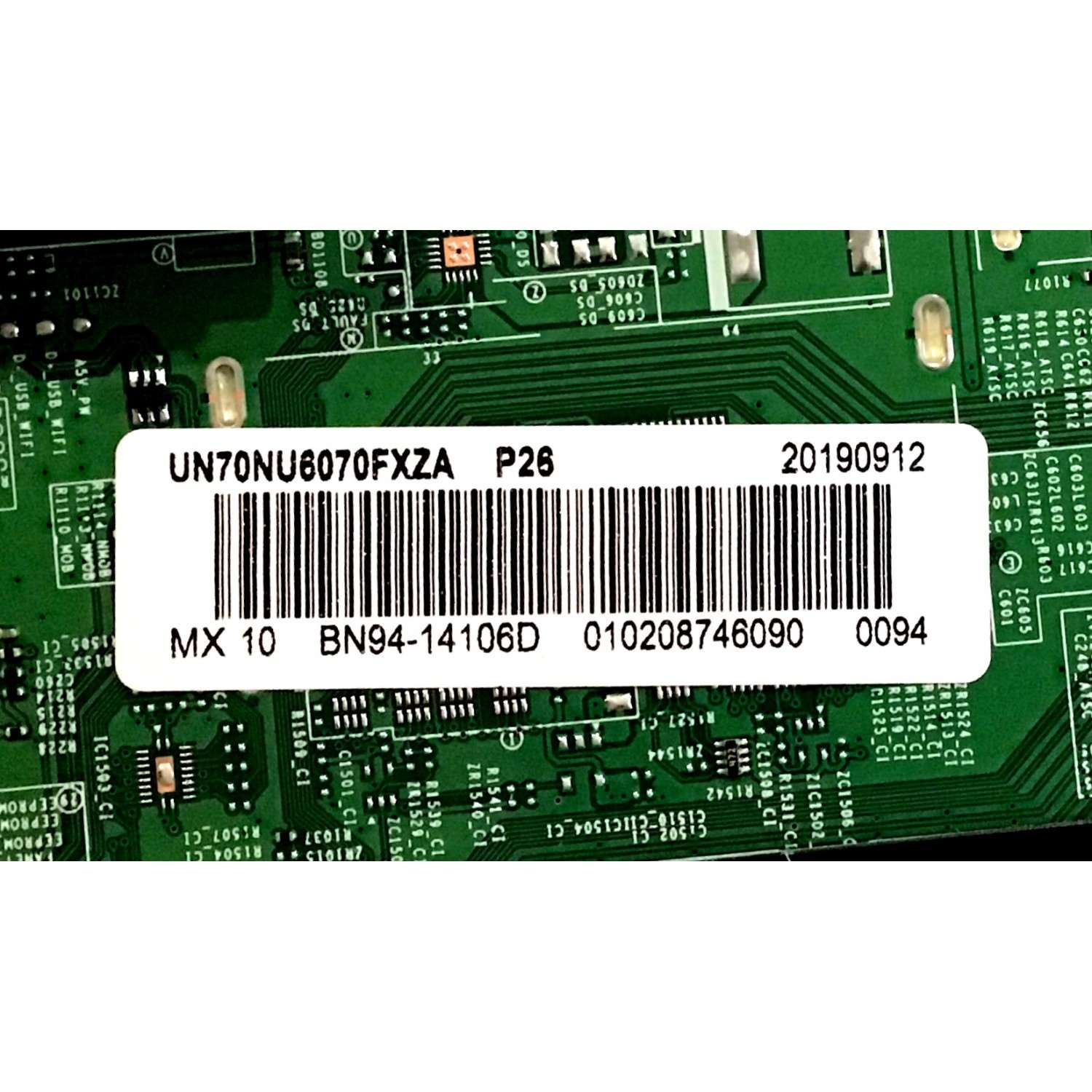 MAIN SAMSUNG / BN94-14106D / BN97-15621A / BN41-02662A / PANEL CY-GN070HGJV1H / MODELO UN70NU6070FXZA GA01 / UN70NU6900FXZA GB03 / UN70NU6900FXZA GA01 - Imagen 3