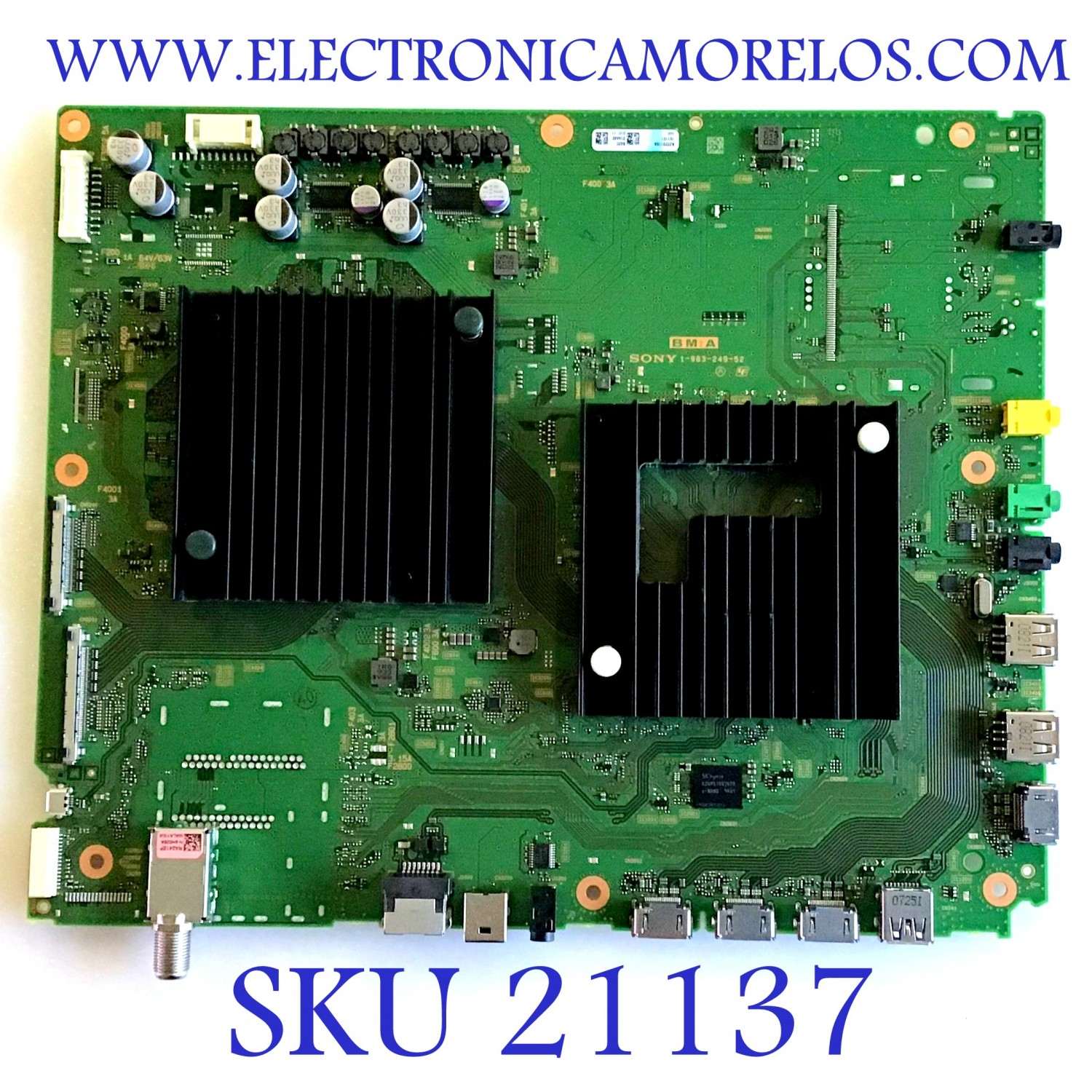 MAIN PARA TV SONY / NUMERO DE PARTE A-2229-191-A / A2229178A / 1-983-249-52 / 842C / A-2229-178-A 842C / PANEL LE650AQP (AM)(A2) / MODELO XBR-65A8G / XBR65A8G