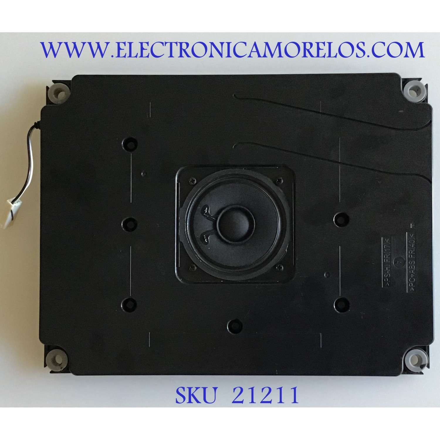 BOCINA PARA TV SHARP / RSP-ZA575WJZZ / 547764 / PS-HI FR(17) / PC+ABS FR(40) / PANEL JE695D3HB1A / MODELO LC-70TQ15U