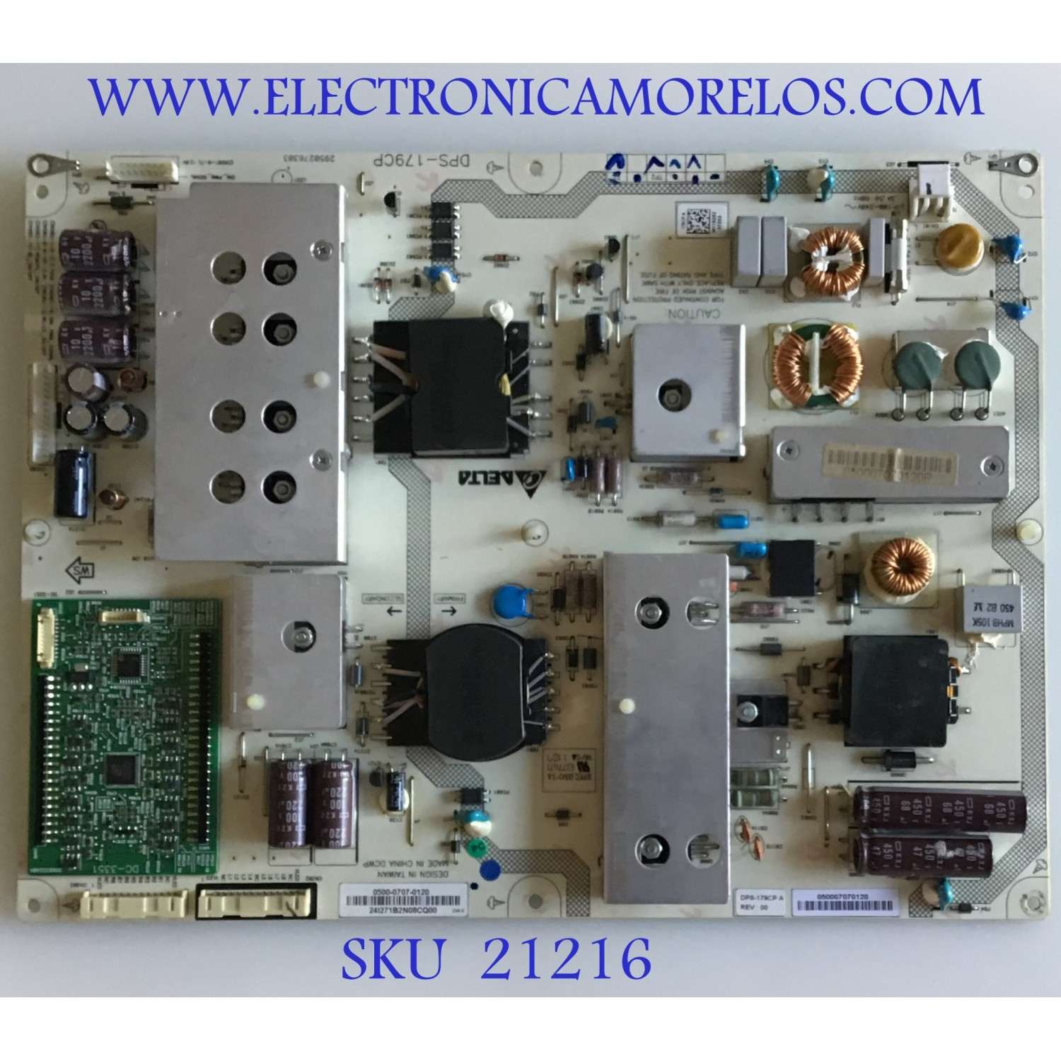 FUENTE VIZIO / 0500-0707-0120 / DPS-179CP / 50007070120 / PANEL LC470EUH(RD)(M1) / MODELOS M470SV LAQKJYAM / M470SV LAUKJYAM