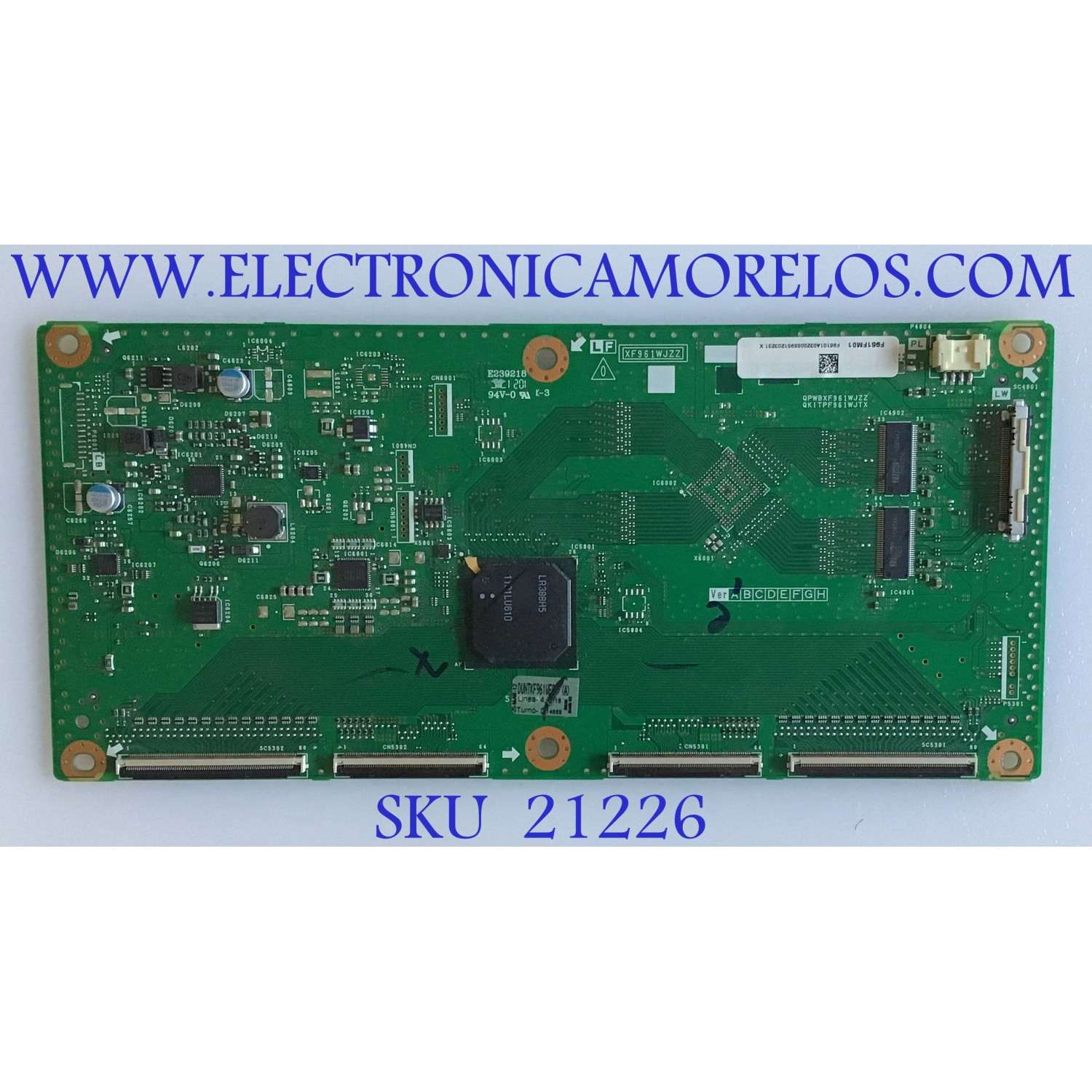 T-CON SHARP / DUNTKF961FM01 / XF961WJZZ / QPWBXF961WJZZ / QKITPF961WJTX / DUNTKF961WE01 / F961FM01 / PANEL LK695D3GV00D / MODELO LC-70LE845U / LC-60C8470U / LC-60LE845U / LC-70C8470U / LC-70LE847U