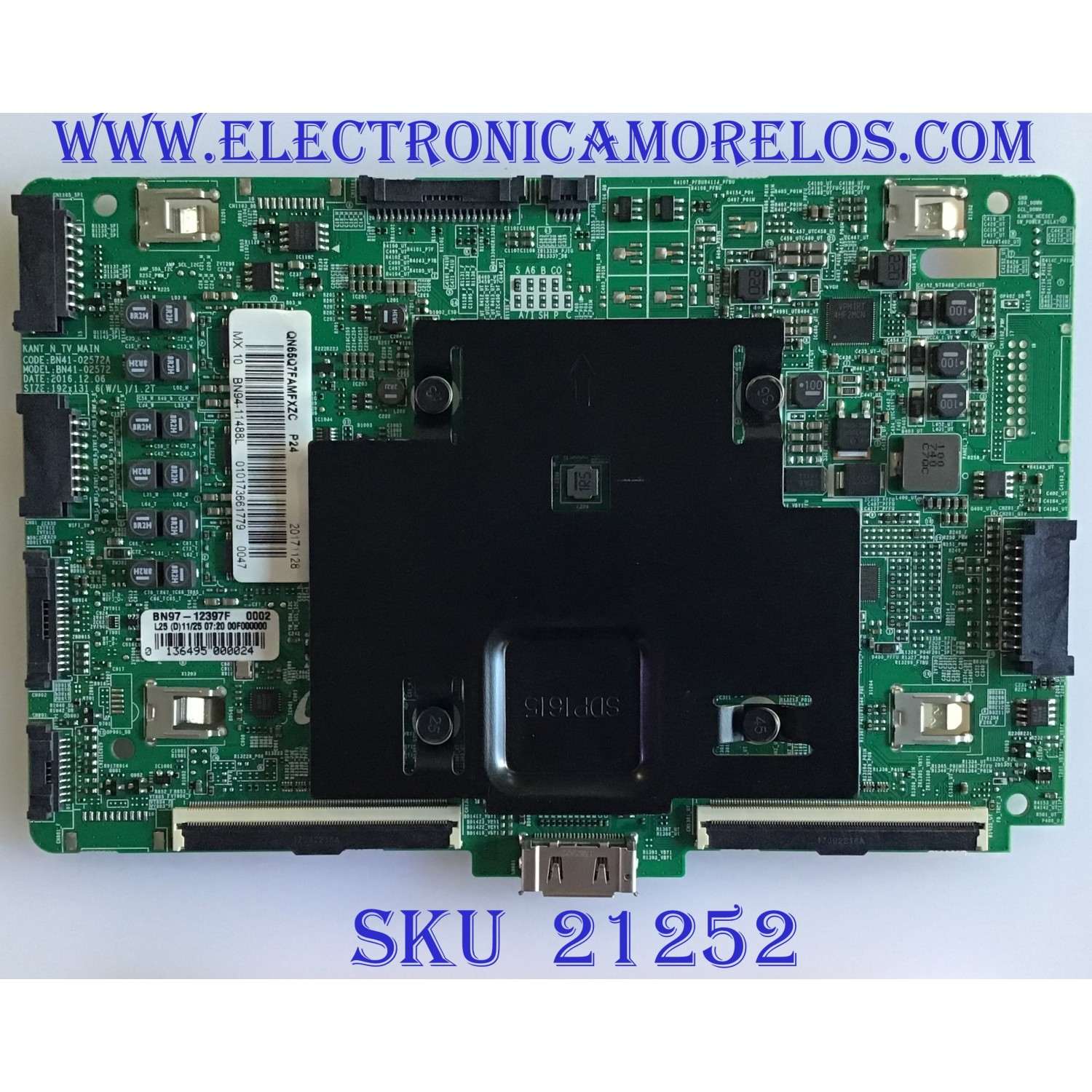 MAIN SAMSUNG SMART TV QLED 4K ULTRA HD / BN94-11488L / BN41-02572A / BN97-12397F / PANEL CY-QM065FLLV1H / MODELOS QN65Q9FAMFXZA FA03 / QN65Q7FDMFXZA FA02 / QN65Q9FAMFXZA FA03 / SUSTITUTAS BN94-11487D / BN94-12660D / BN94-12661B