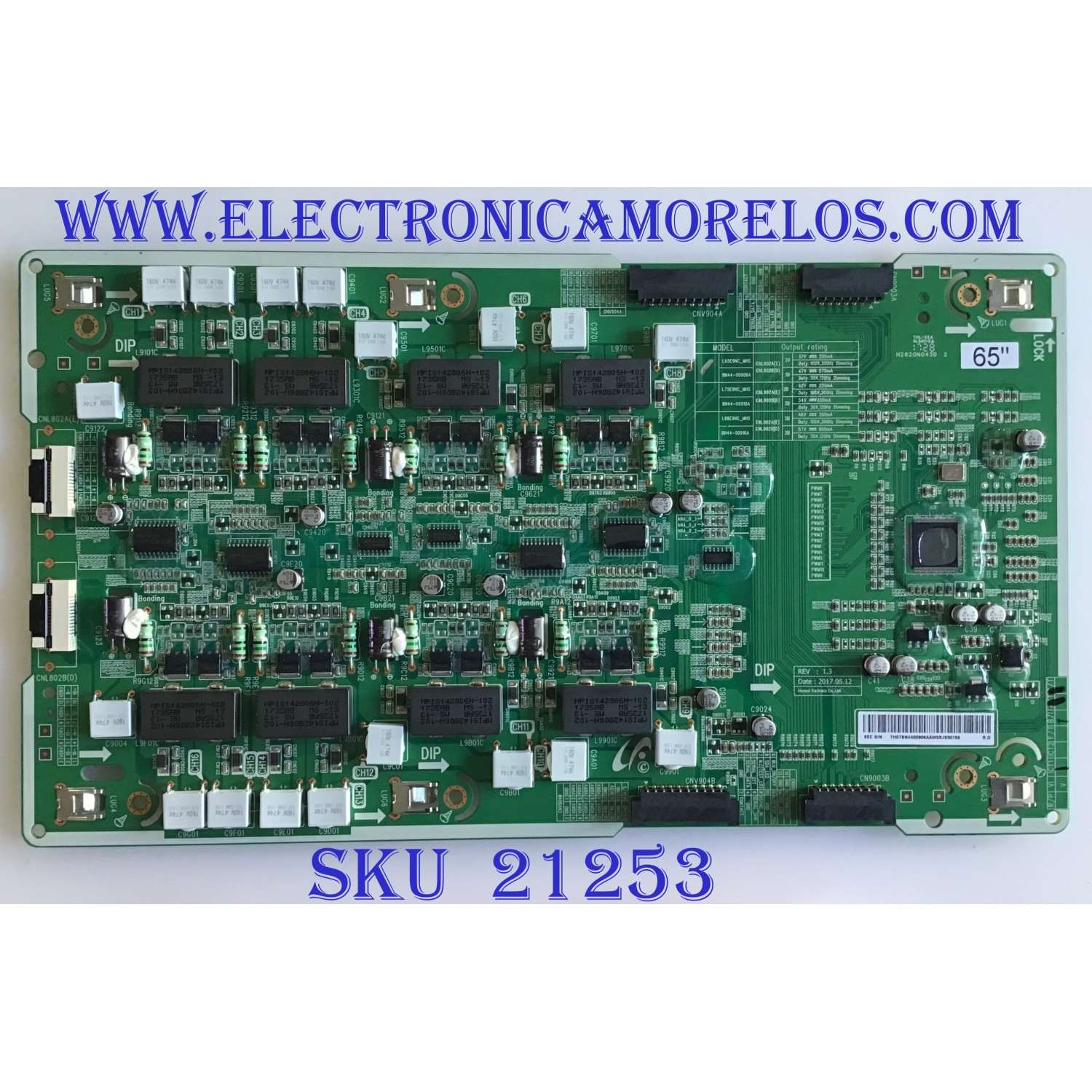 LED DRIVER SAMSUNG / BN44-00906A / L65E9NC_MHS / BN4400906A / MODELOS QN65Q9FAMFXZA AB02 / QE65Q9FAMUXUA / QE65Q9FAMUXCE / QE65Q9FAMTXZG / QE65Q9FAMTXXH / QE65Q9FAMTXSQ / QA65Q9FAMWXXY / QA65Q9FAMKXXV / QA65Q9FAMKXXS MAS MODELOS EN DESCRIPCION