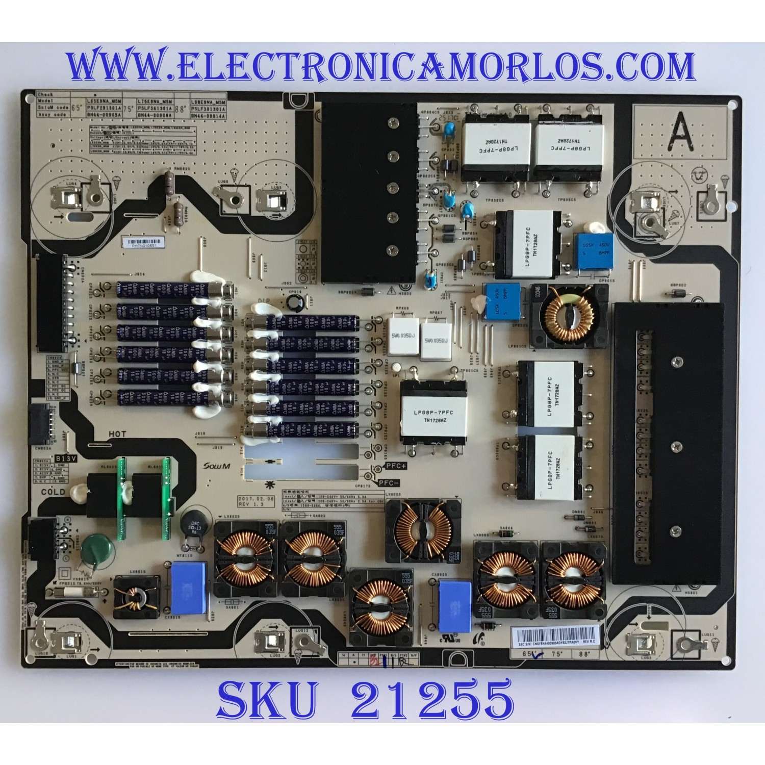 FUENTE DE PODER PARA TV SAMSUNG QLED / NUMERO DE PARTE BN44-00905A / L65E9NA_MHM / BN4400905A / MODELOS QN65Q9FAMFXZA AB02