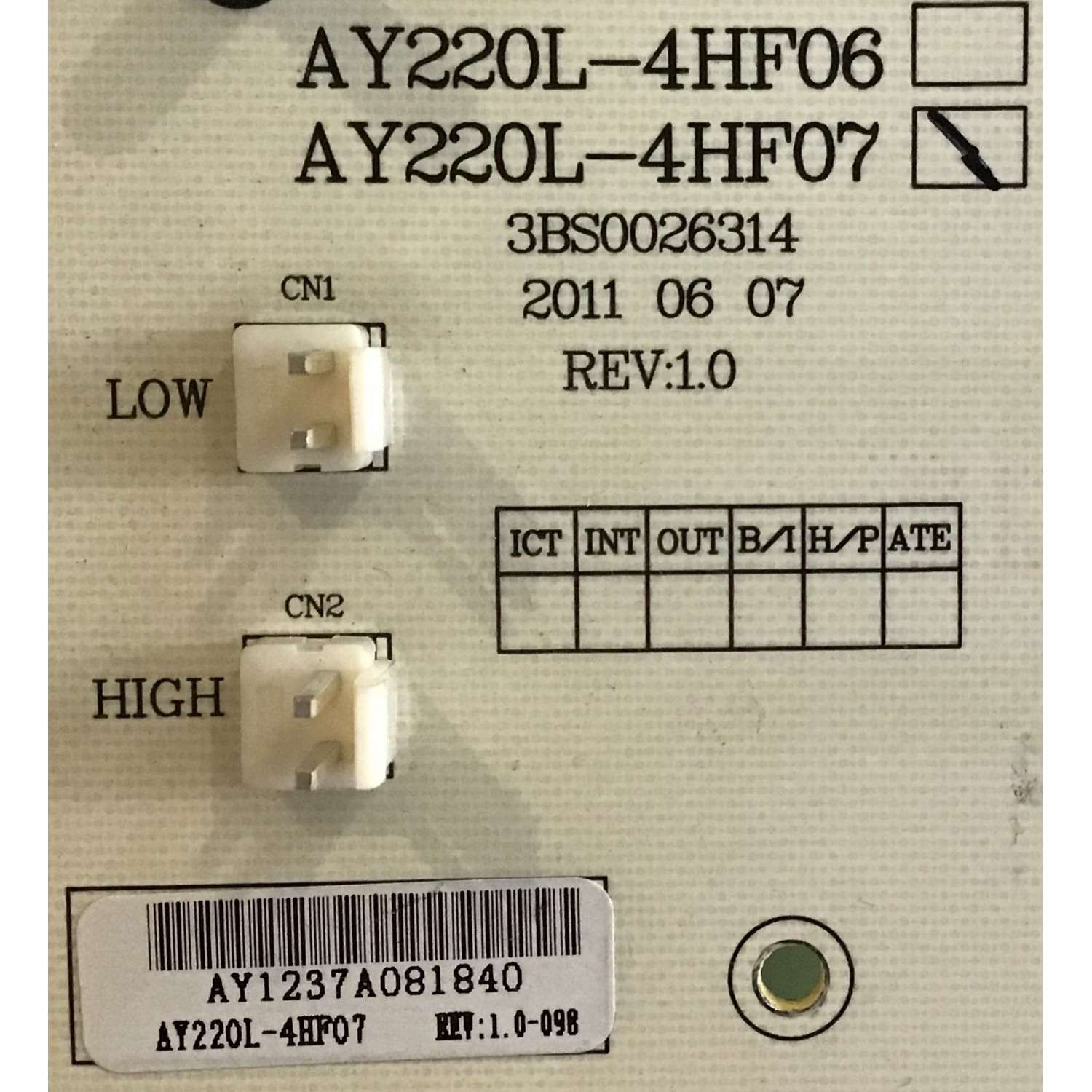 FUENTE DE PODER SCEPTRE / AY220L-4HF07 / 3BS0026314 / AY1237A08 / PANEL V400H1-L12 REV. C1 / MODELO X405BV-FHD - Imagen 2