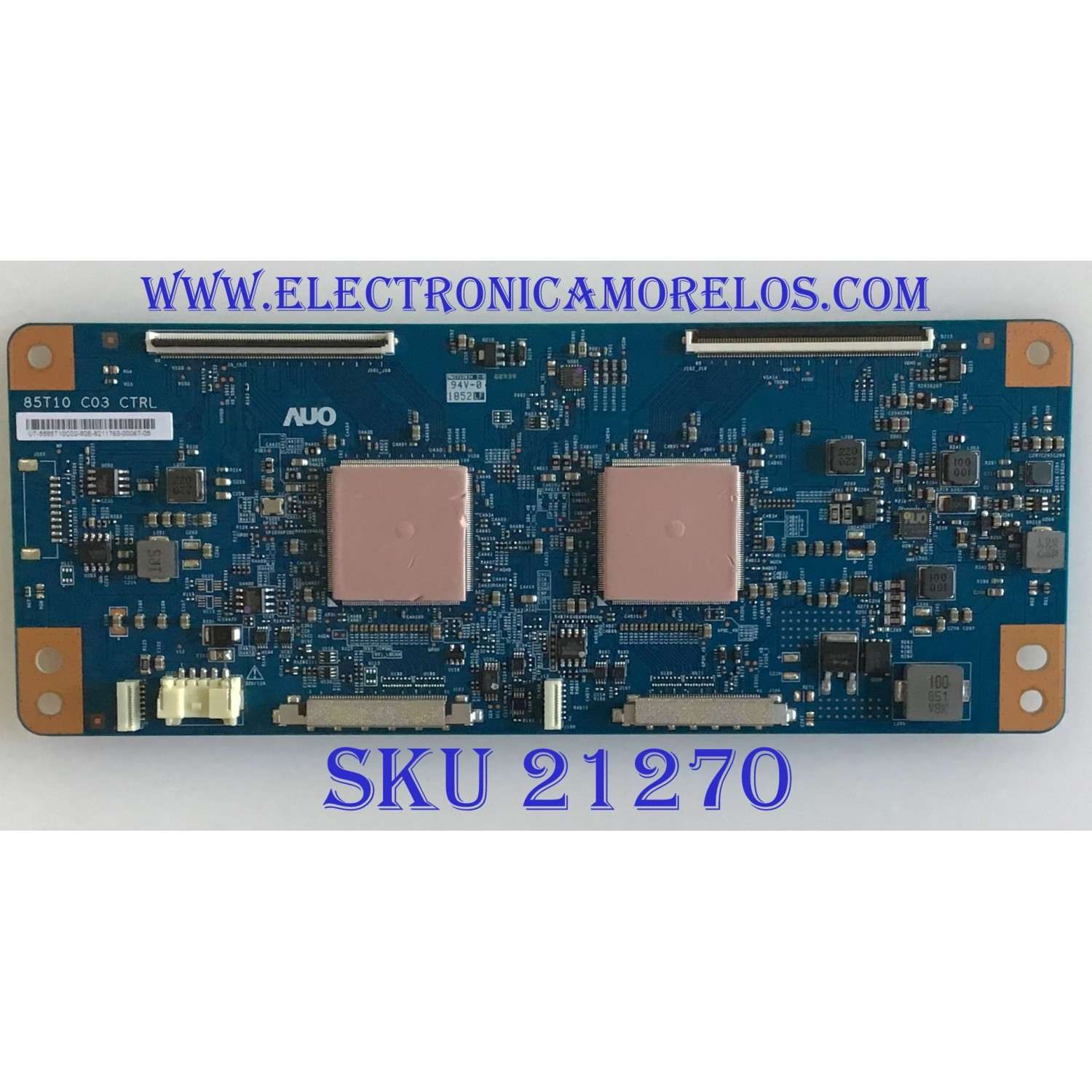 T-CON PARA TV SONY / NUMERO DE PARTE 1-001-460-11 / 55.85T10.C02 / 5585T10C02 / 85T10 C03 / PANEL YD9F085CNU01 / MODELO XBR-85X850G / XBR85X850G
