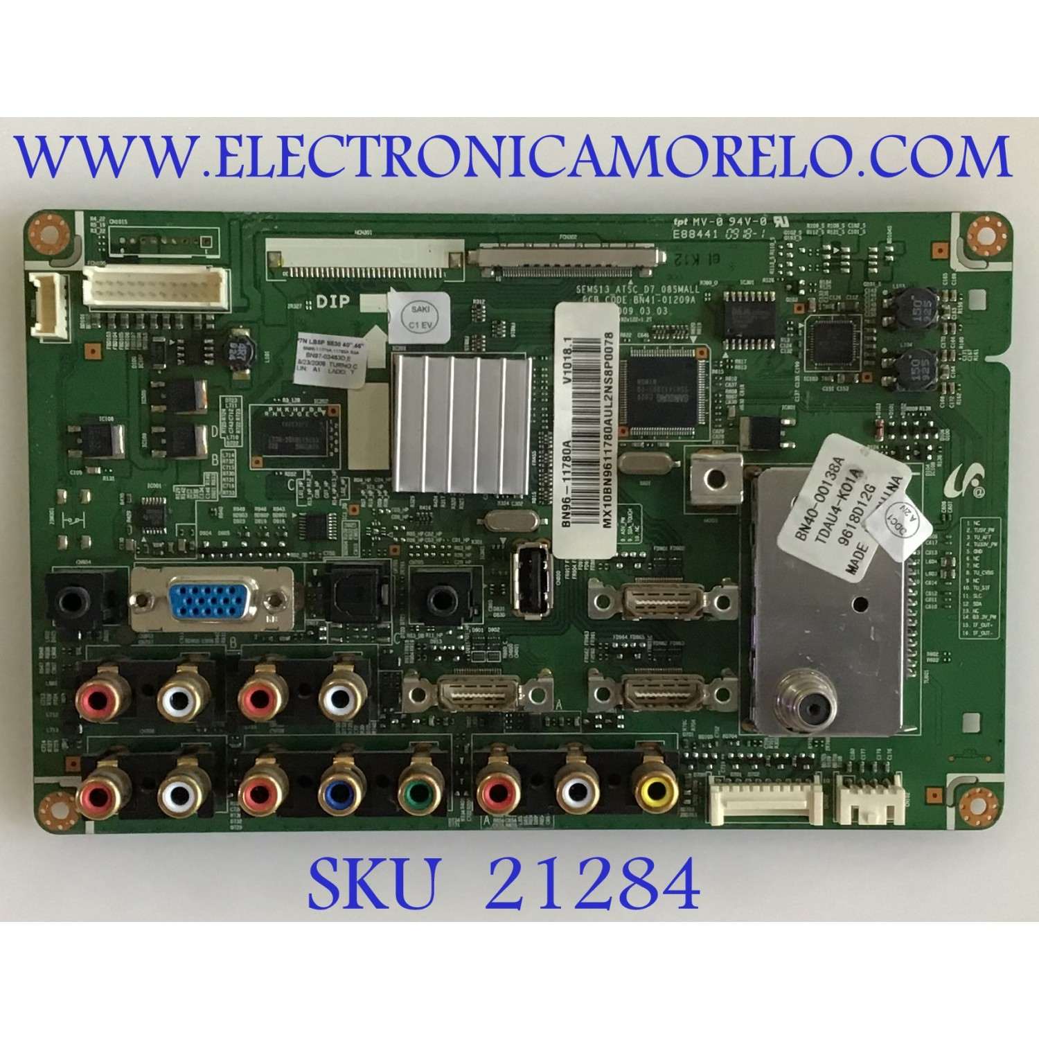 MAIN SAMSUNG / BN96-11780A / BN97-03483D / BN41-01209A / SUSTITUTA BN94-02906C / PANEL V460H1-L05 REV C1 / MODELO LN46B530P7NXZA