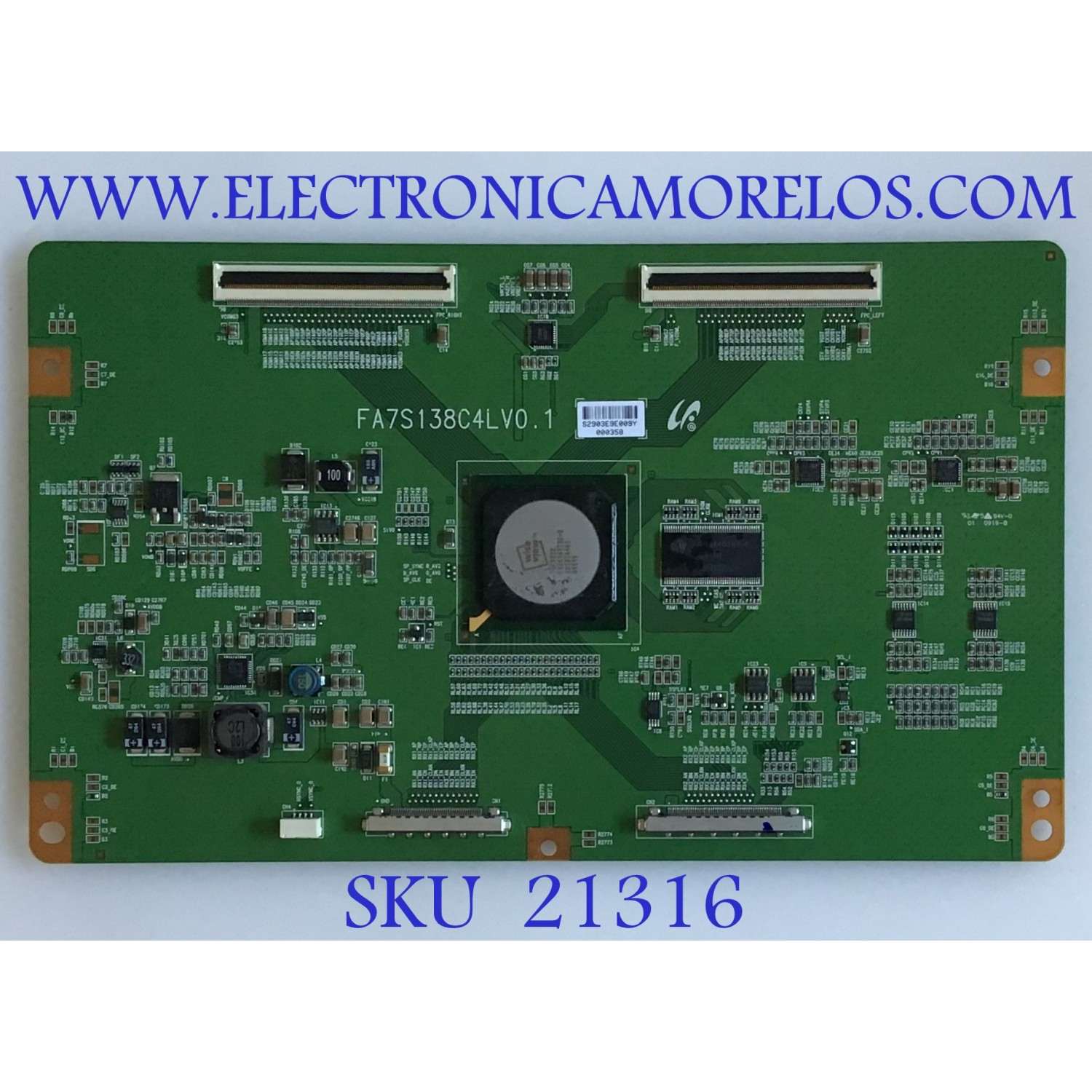 T-CON TOSHIBA / 75017090 / FA7S138C4LV0.1 / 2903E / PANEL LTA550HF01 / MODELO 55SV670U