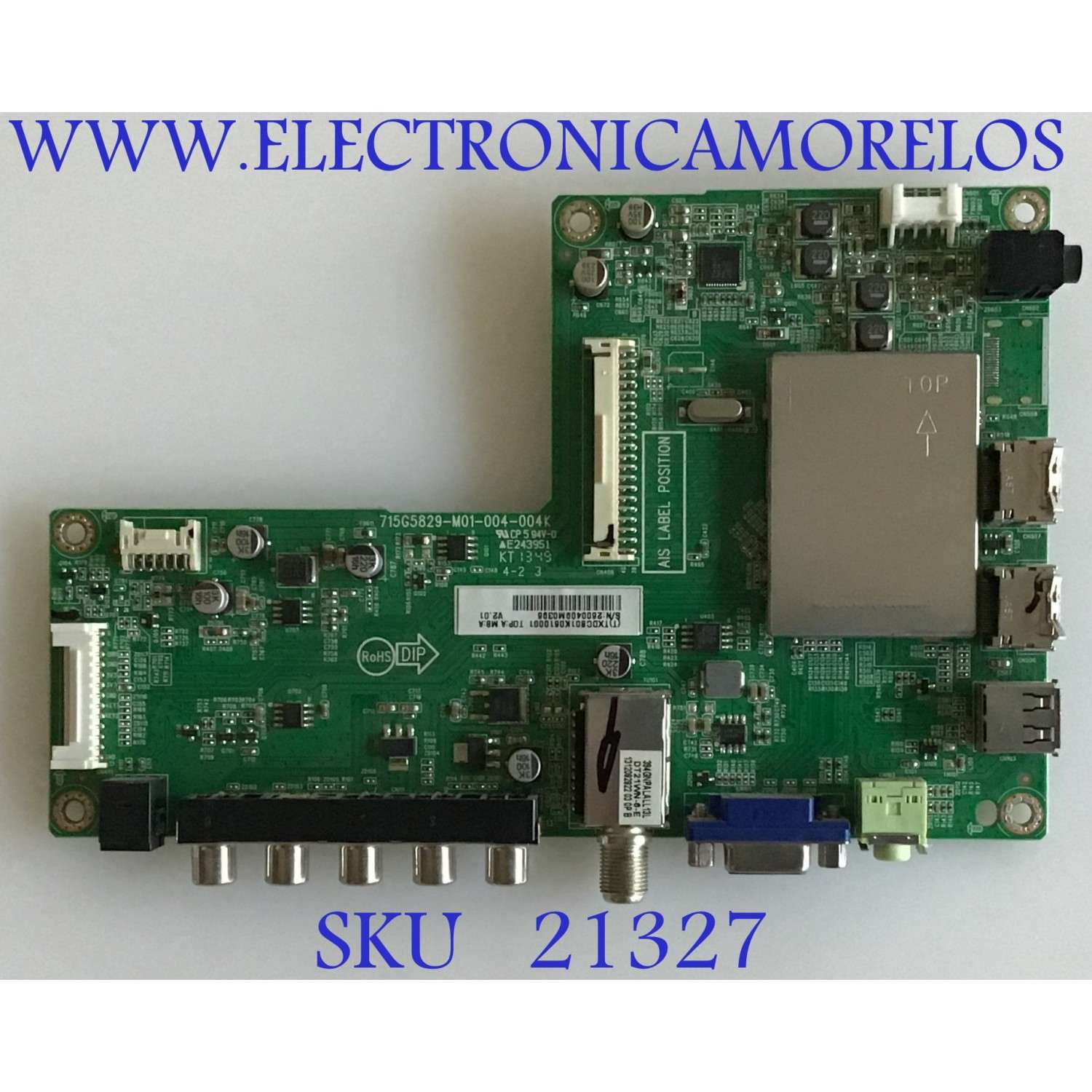 MAIN SHARP / 756TXDCB01K061 / 715G5829-M01-004-004K / TXDCB01K061 /TXDCB01K0610001 / PANEL TPT315B5-HVN01 / MODELO LC-32LB150U