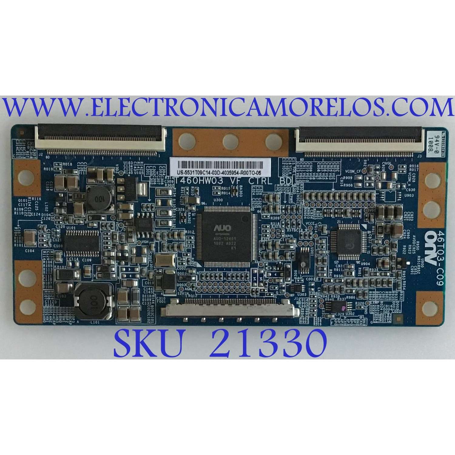 T-CON SAMSUNG / 55.31T09.C14 / 46T03-C09 / 5531T09C14 / T460HW03 / PANEL T315HW04 V.2 / MODELO LN32C530F1FXZA AA03 / LN32C550J1FXZA