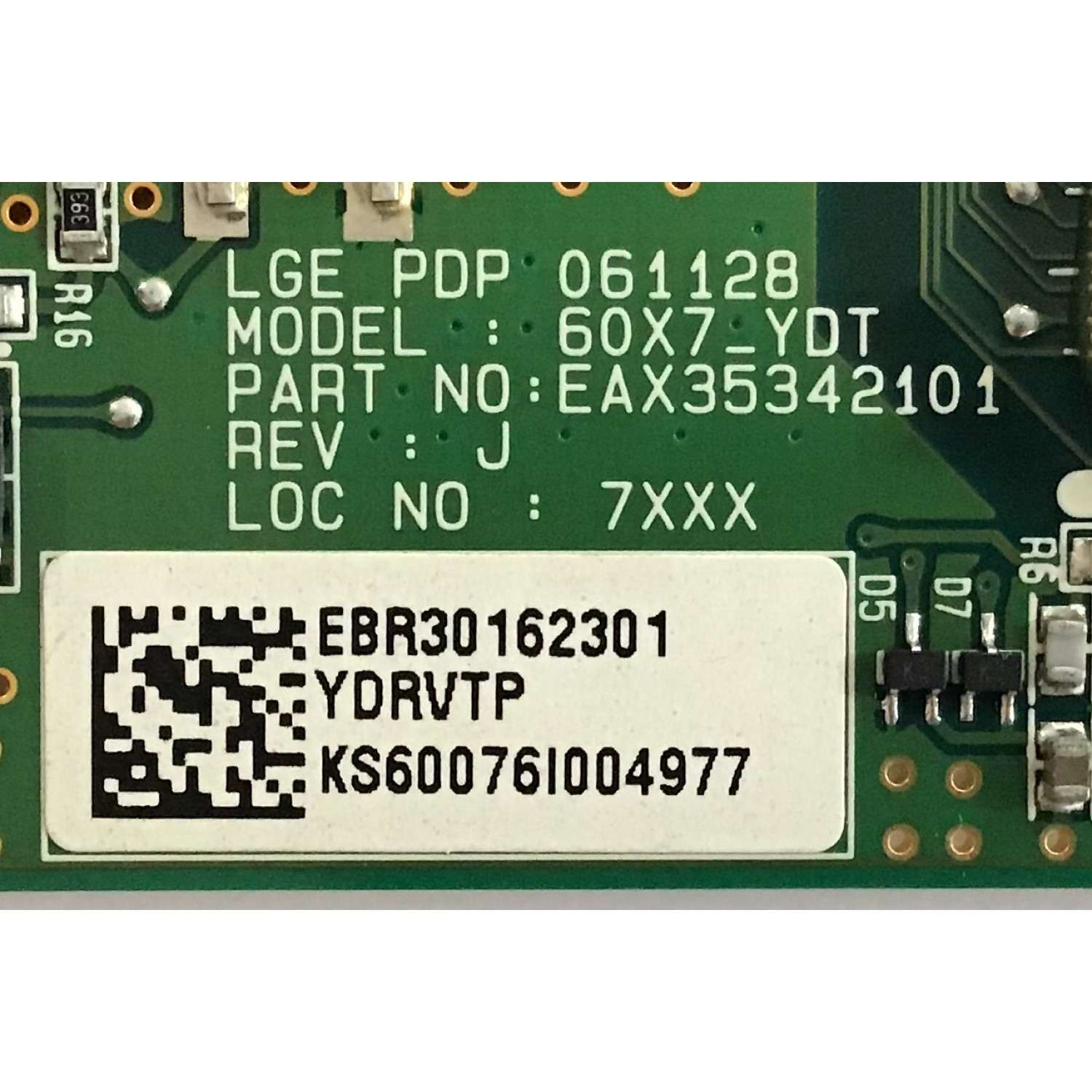 BUFFER LG / EBR30162301 / EAX35342101 / PANEL PDP60X70000 / MODELOS 60PB4DT-UB AUSLLJR / 60PC1D-UE AUSLLJR / 60PM4M-WA / 60PB4DA-UA AUSLLJR / 60XP10 / P606Y2 - Imagen 2