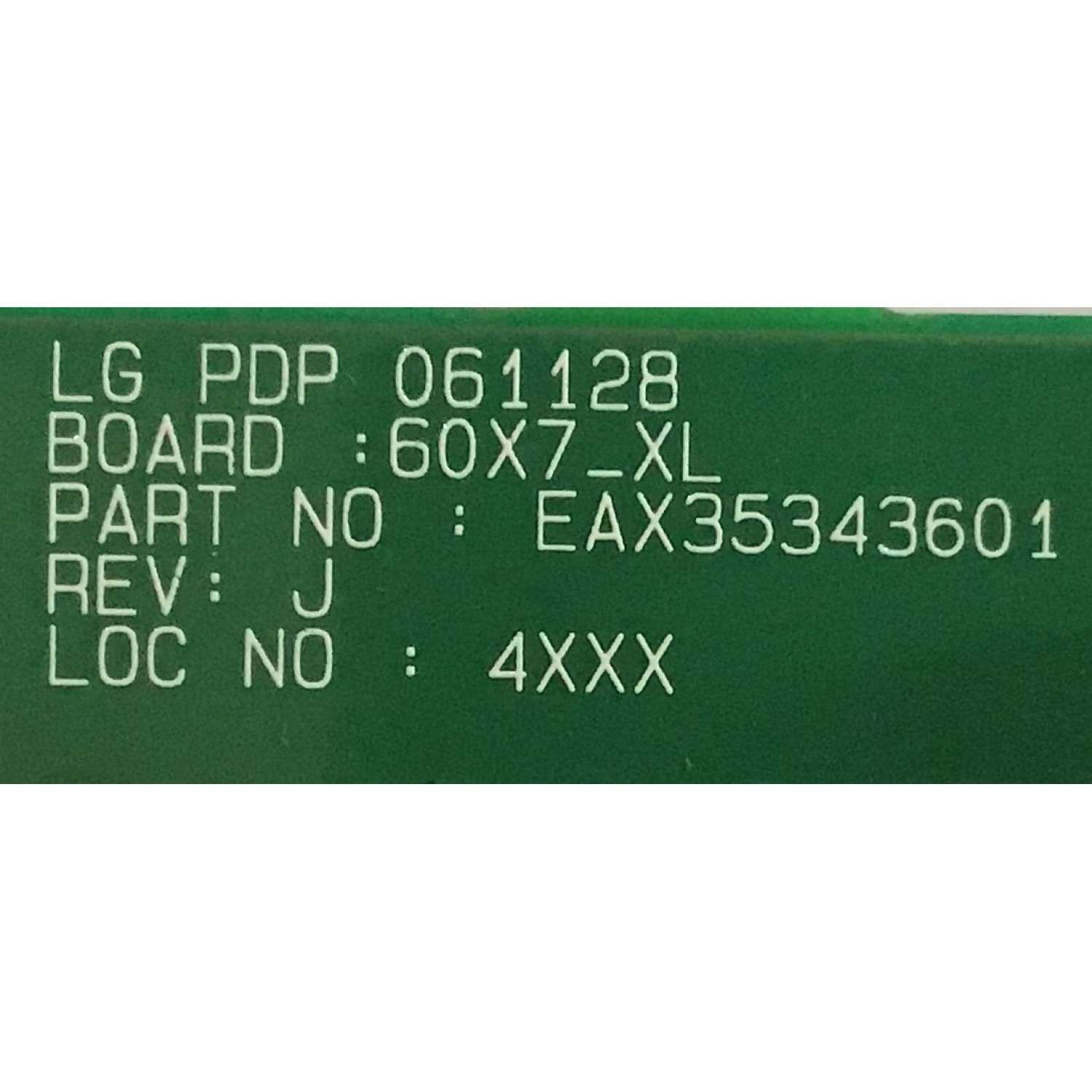 BUFFER LG / EBR30165401 / EAX35343601 /PANEL PDP60X70000 / MODELOS 60PB4DT-UB AUSLLJR / 60PC1D-UE AUSLLJR / 60PM4M-WA / 60PB4DA-UA AUSLLJR / 60XP10 / P606Y2 - Imagen 2