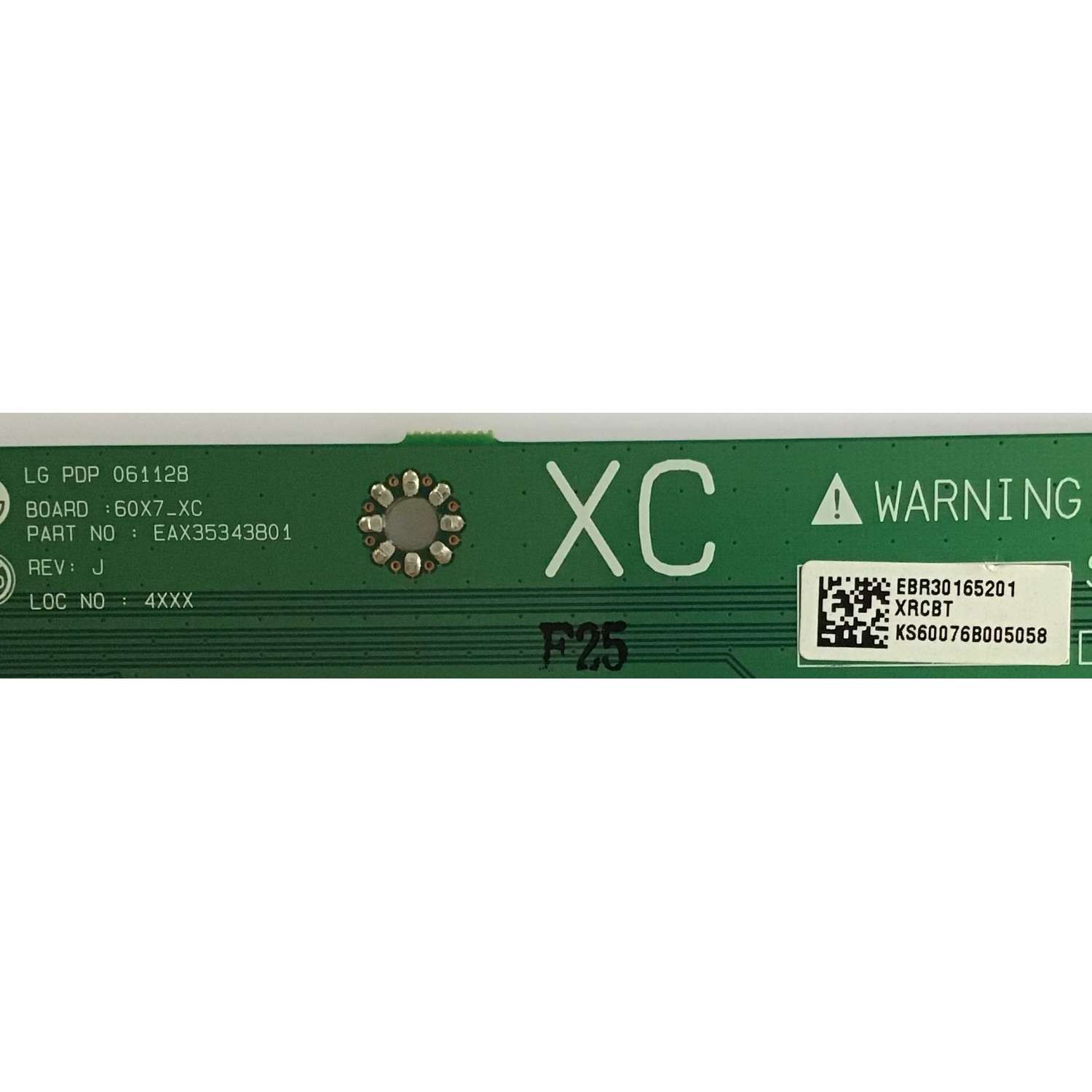 BUFFER LG / EBR30165201 / EAX35343801/PANEL PDP60X70000 / MODELOS  60PB4DT-UB AUSLLJR / 60PC1D-UE AUSLLJR / 60PM4M-WA / 60PB4DA-UA AUSLLJR / 60XP10 / P606Y2 - Imagen 2