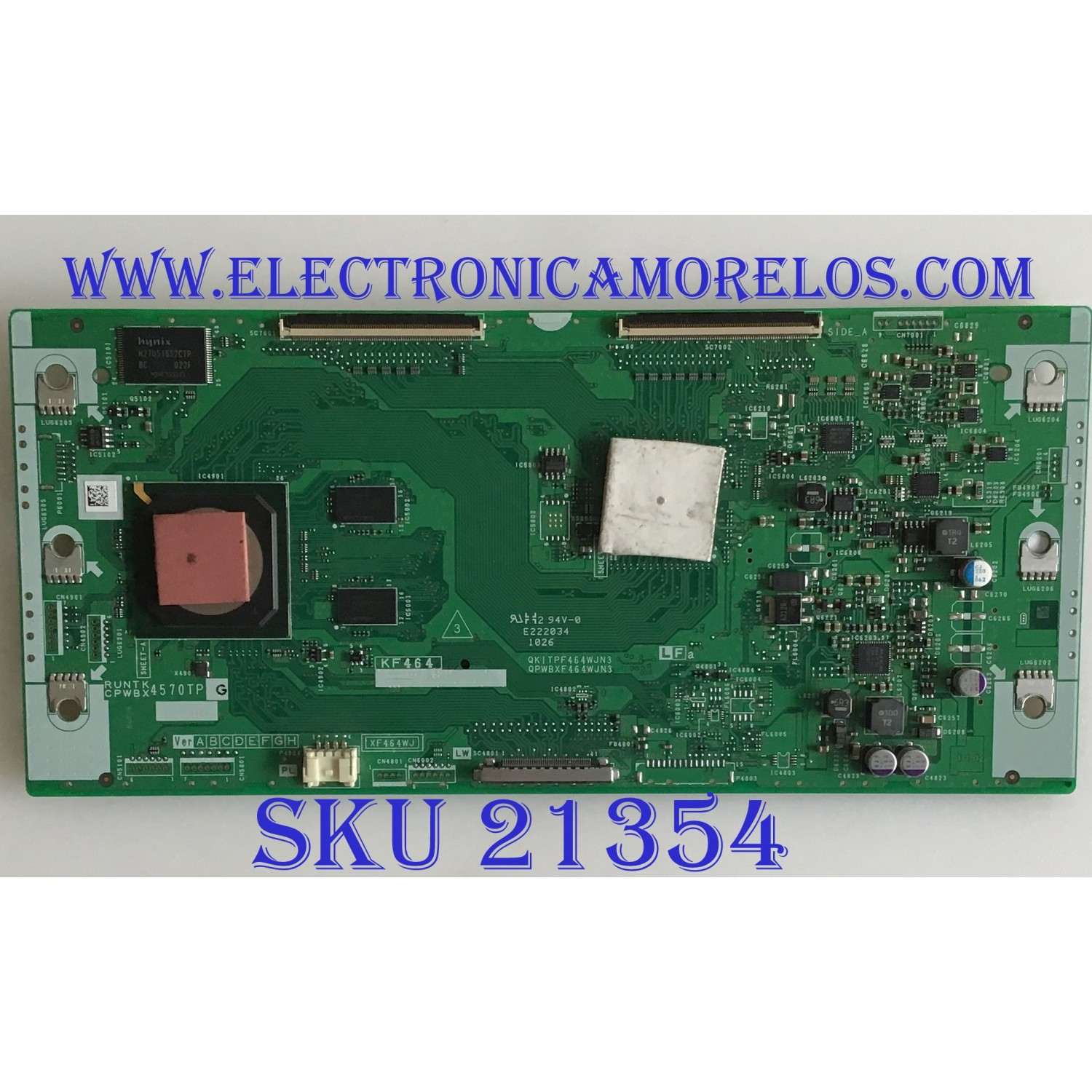 T-CON SHARP / RUNTK4570TPZG / CPWBX7570TP / RUNTK4570TP / QKITPF464WJN3 / CPWBN4433TP / QPWBXF46WJN3 / MODELO LC-60LE920UN