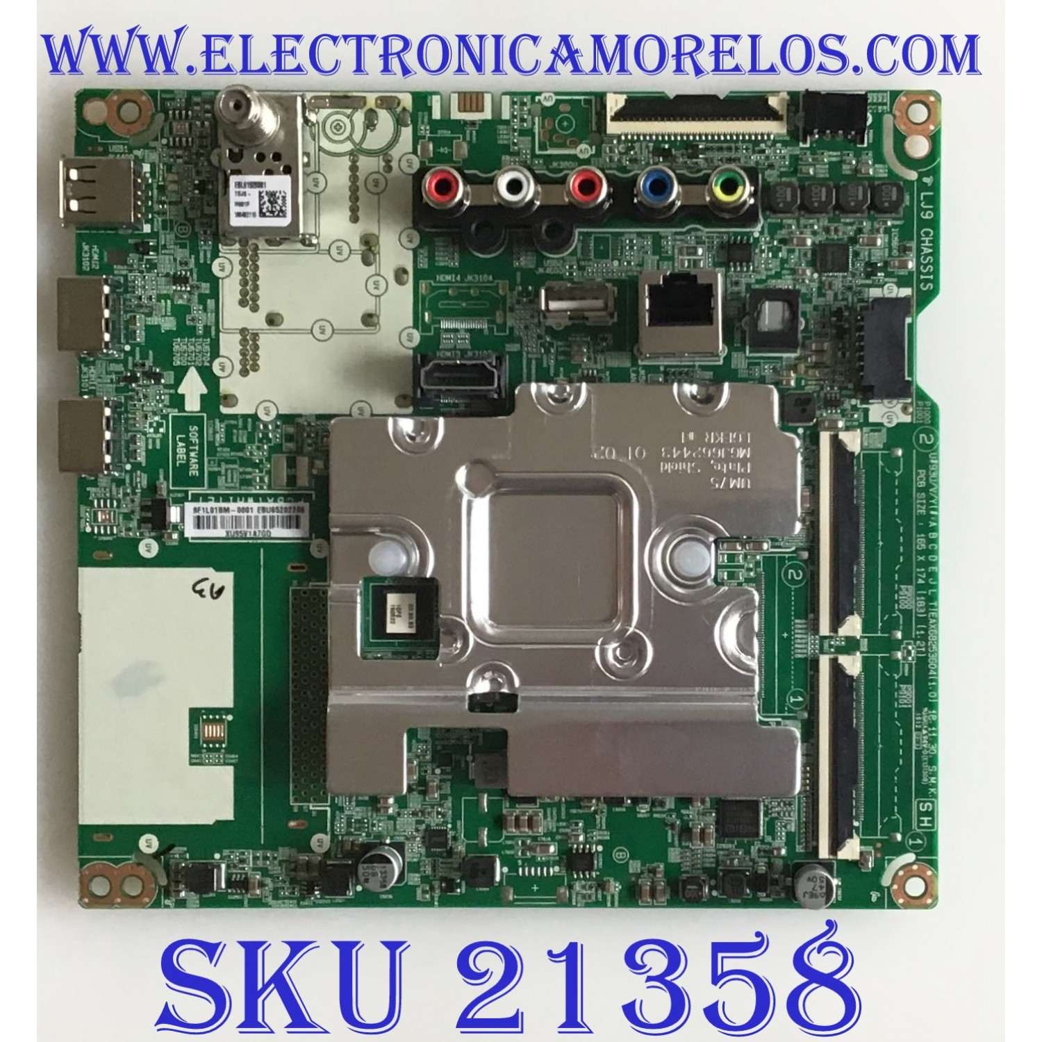 MAIN PARA TV LG 4K·UHD·HDR SMART TV / NUMERO DE PARTE EBU65202206 / EAX68253604 / EAX68253605 / 65202206 / EAX68253604(1.0) / EAX68253605(1.1) / PANEL NC430DQG / MODELOS 43UM7300PUA / 43UM7300PUA.DUSFLJM / 43UM7300AUE / 43UM7300AUE.BUSFLJM