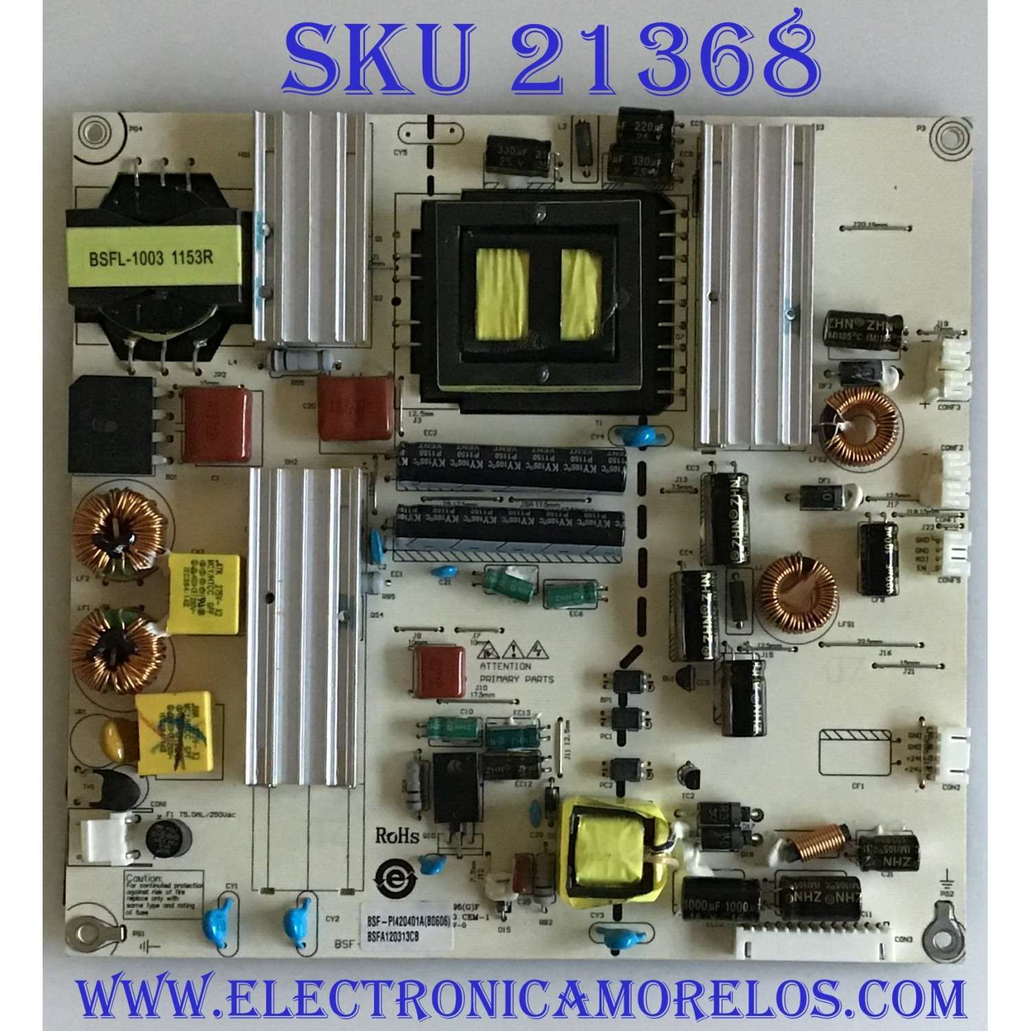 FUENTE DE PODER WESTINGHOUSE / BSF-PI420401A / BSF-PI420401 / 113050505 / PANEL TC460F109-A1 / MODELO EW46T4LZ
