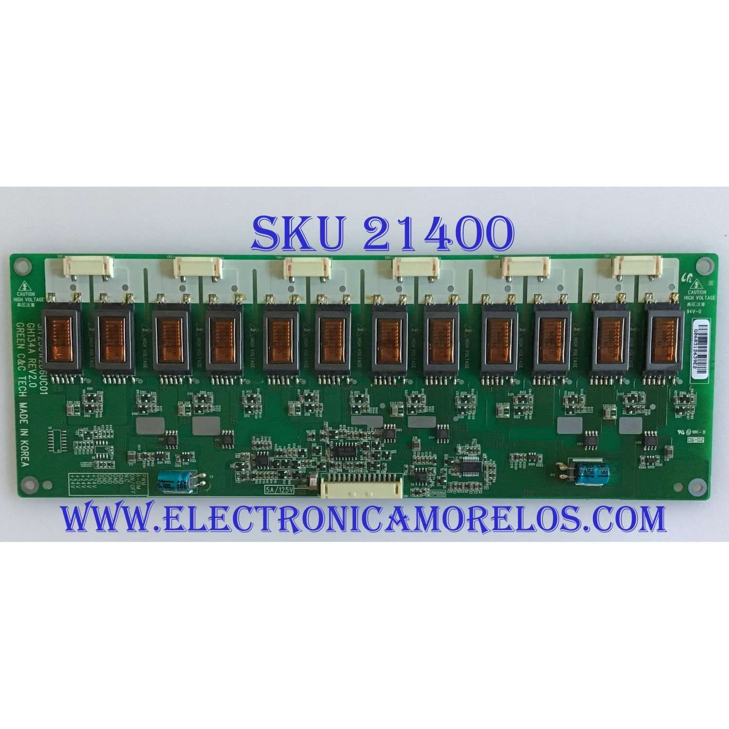 BACKLIGHT INVERTER OLEVIA / SIT230W2D6UC01 / G060312639E2 / GH134A / PANEL LTA230W1-L02 / MODELO 323-S11