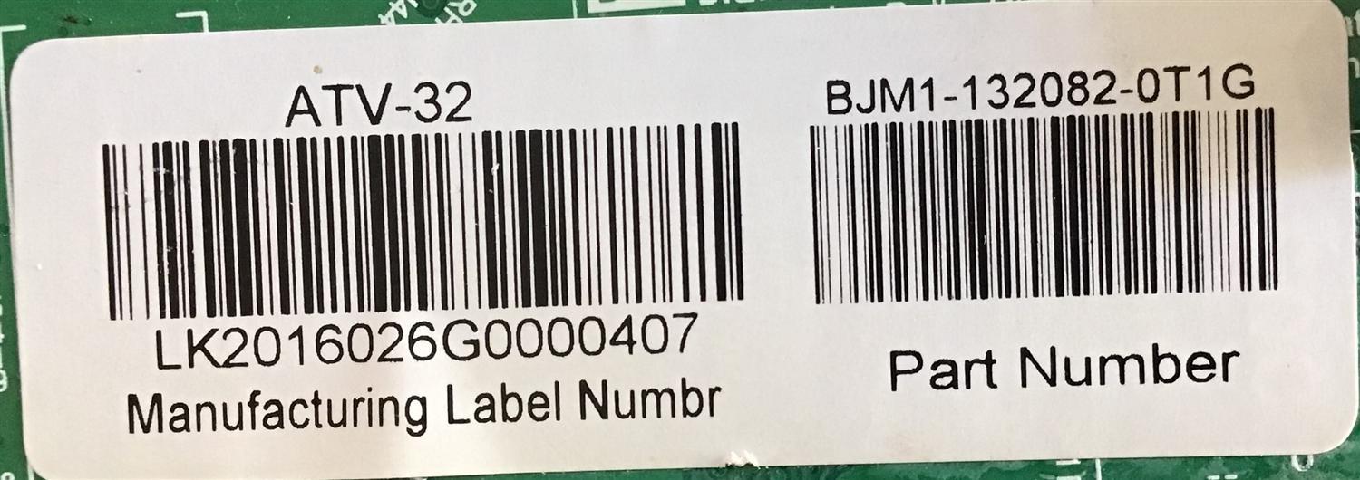 MAIN FUENTE ((COMBO)) PARA TV ATVIO / NUMERO DE PARTE BJM1-132082-0T1G / TP.MS3393.PB818 / LK2016026G / PANEL HV320WHB-N55 / MODELO ATV-32 - Imagen 4