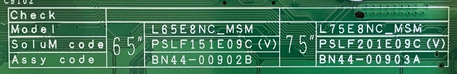 LED DRIVER SAMSUNG / BN44-00903A / PSLF201E09C / L75E8NC_MSM / PANEL CY-QM075FLAV2H /  QN75Q7FAMFXZA / QN75Q8CAMFXZA / QN75Q75FMFXZA - Imagen 3
