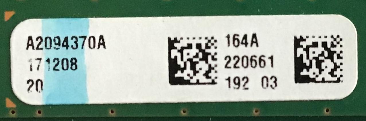 TARJETA INTERFACE PARA TV SONY BRAVIA / NUMERO DE PARTE A2094370A 164 / 1-980-840-11 / A-2094-370-A 164 / 198084011 / 173612811 / PANEL T850QVF02.0 / MODELOS XBR-85X850D / XBR85X850D / XBR-85X855D / XBR85X855D - Imagen 2