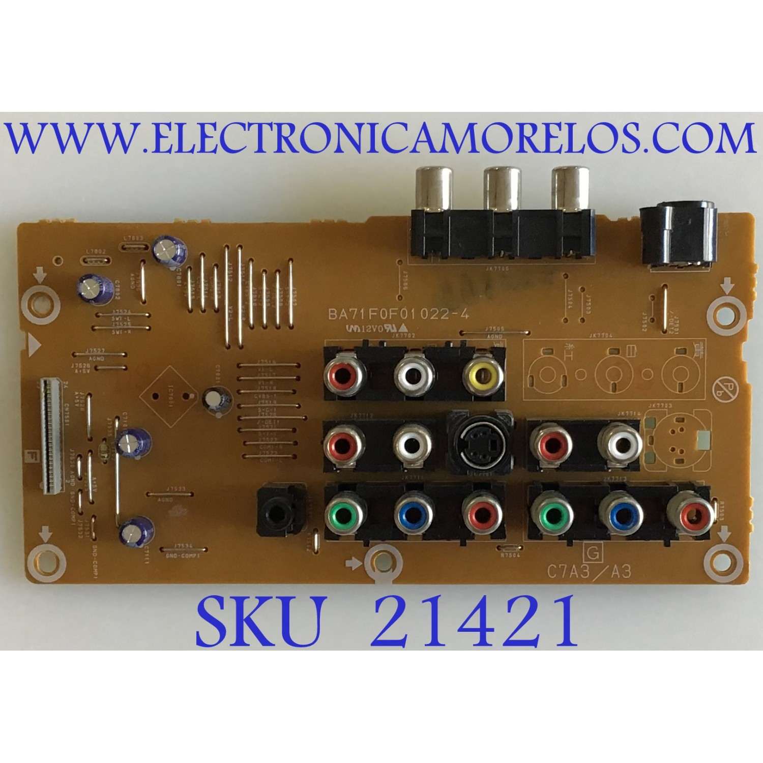 TARJETA A/V SILVANIA / EMERSON / BA71F0F01022-4 / PANEL UF370XA / MODELOS LD370SS8 / LD320SS8 / LD320SS8A / LC320EM8A