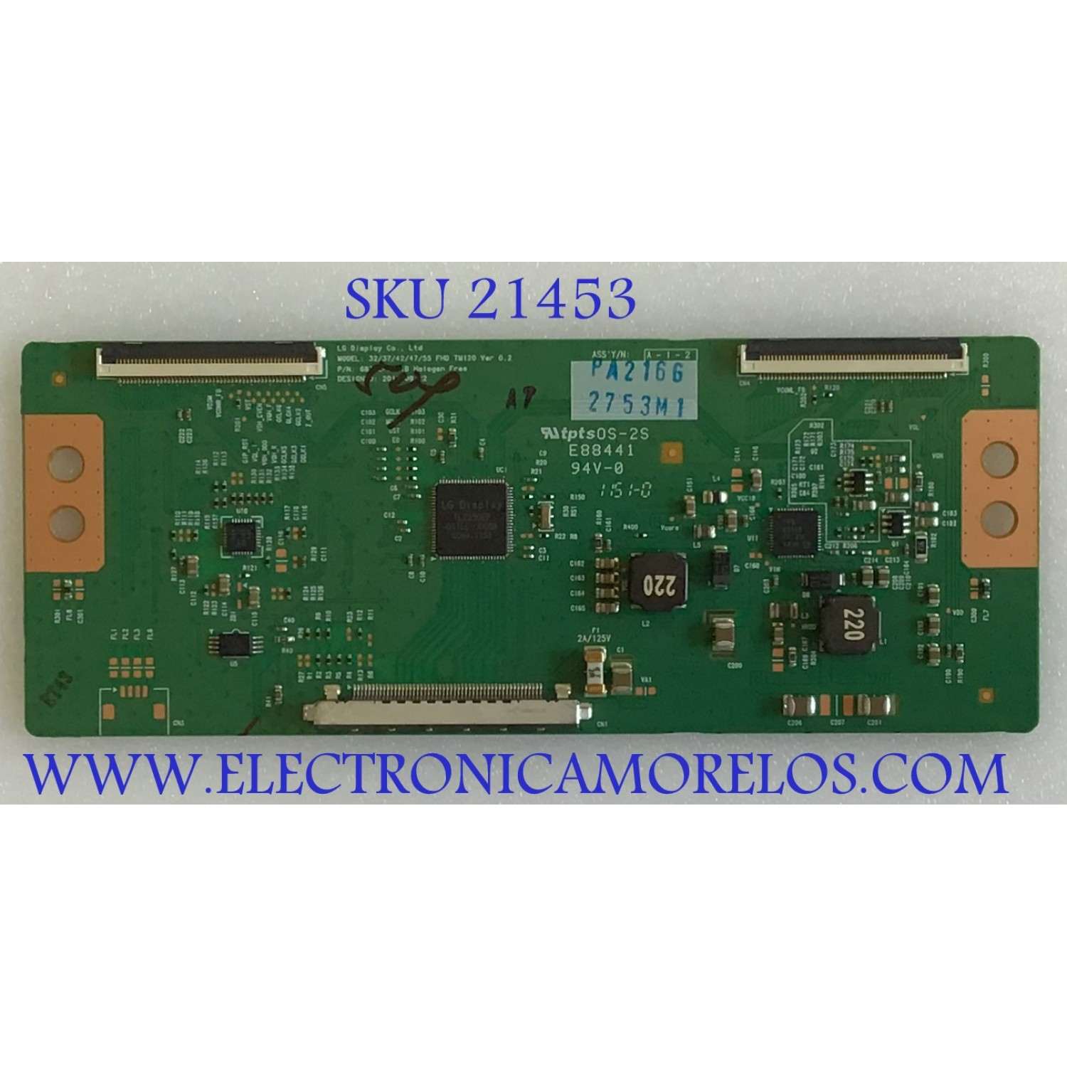 T-CON LG / 6871L-2753M / 6870C-0401B / PANEL LC470EUE(SE)(M1) / MODELO 47LS4600-UA.AUSWLUR / SUSTITUTAS 6871L-2852G / 6871L-2753R / 6871L-2856C / 6871L-2753S / 6871L-2823H / 6871L-2852D / 6871L-2823E / 6871L-2856B