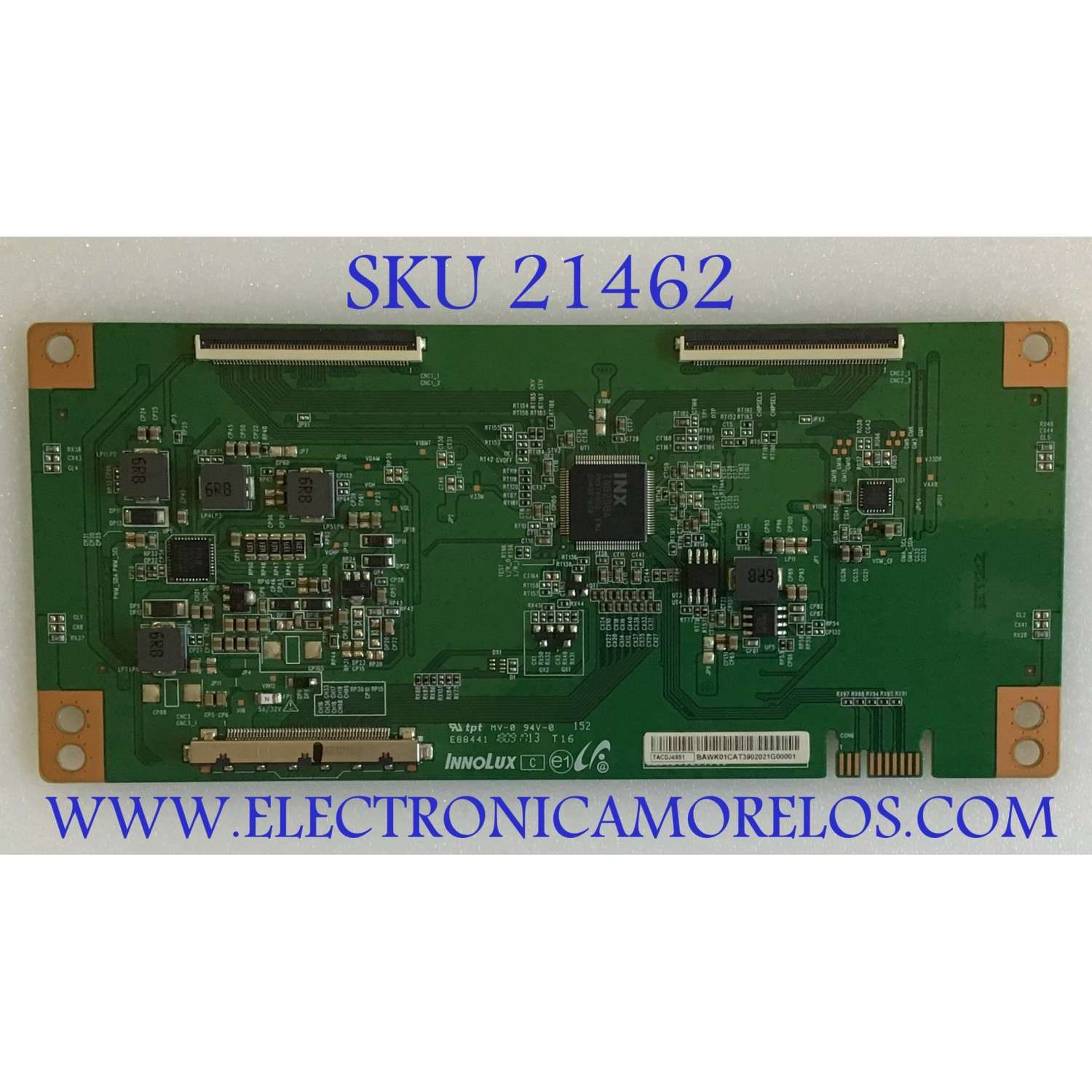 T-CON PARA TV TCL / NUMERO DE PARTE TACDJ4S51 / E88441 / PANEL LVU650NDEL / DISPLAY V650DJ4-QS5 REV.C1 / MODELO 65S423 / 65S425