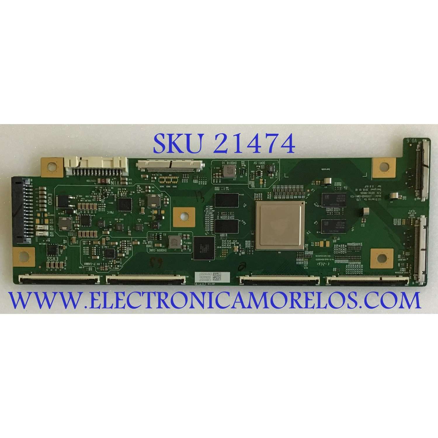 T-CON LG / 6871L-6088D / 6870C-0802A / 6088D / PANEL LE650AQD(EM)(A3) / MODELO OLED65C9PUA
