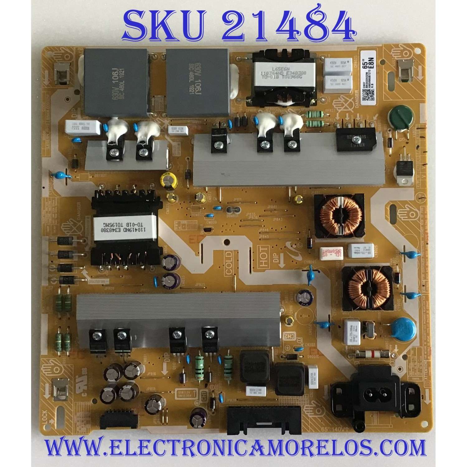 FUENTE DE PODER PARA TV SAMSUNG QLED / NUMERO DE PARTE BN44-00932M / LE65E8N_RHS / BN4400932M / PANEL'S CY-RR065FGLV1H / CY-RR065FGAV1H / CY-NR065FGHV1H / DISPLAY LSF650FF13-P02 / 48144A / MODELOS QN65Q60 / QN65Q6D / UN65RU8000 / UN65RU800D / UN65RU9000