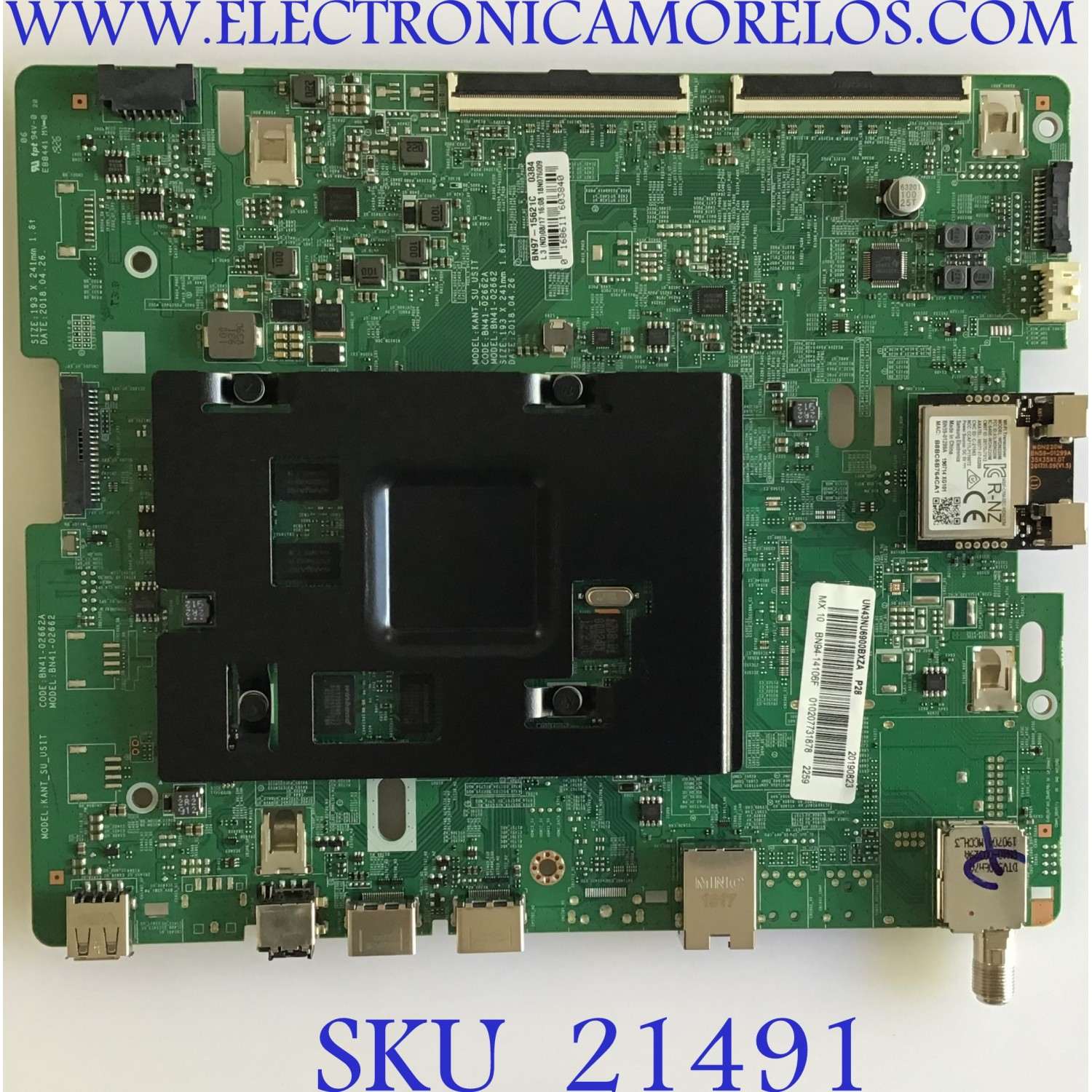 MAIN ORIGINAL PARA TV SAMSUNG 4K·UHD SMART TV / NUMERO DE PARTE BN94-14106F / BN41-02662A / BN97-15621C / BN9414106F / PANEL CY-NN043HGNV1H / DISPLAY BN96-46469A / BN9646469A / V430DJ1-Q01 / MODELO UN43NU6950 / UN43NU6950BXZA DA01 / UN43NU6900BXZA DA01