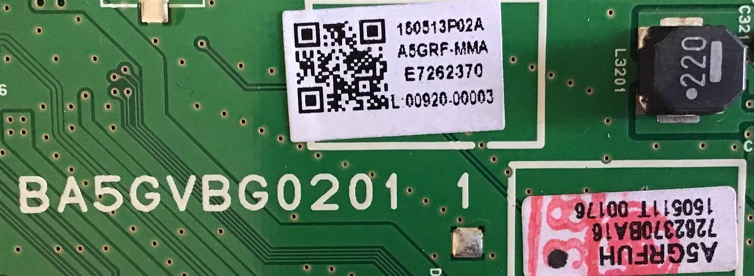 MAIN MAGNAVOX / A5GRFMMA-001 / BA5GVBG0201 1 / A5GRFUH / A5GRF-MMA / PANEL LC550DUY(SH)(A1) / MODELO 55ME345V/F7 DS2 - Imagen 2