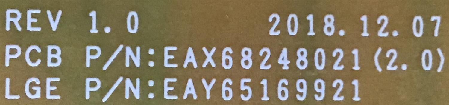 FUENTE DE PODER PARA TV LG / NUMERO DE PARTE EAY65169921 / 65169921 / EAX68248021 / PANEL NC650EQH-AAHH1 / NC650EQG / MODELOS 65NANO81ANA / 65SM8100AUA / 65SM8600PUA / 65NANO81ANA.BUSFLOR / 65SM8100AUA.BUSYLJR / 65SM8600PUA.BUSYLOR / 65NANO81ANA.BUSTROL - Imagen 3