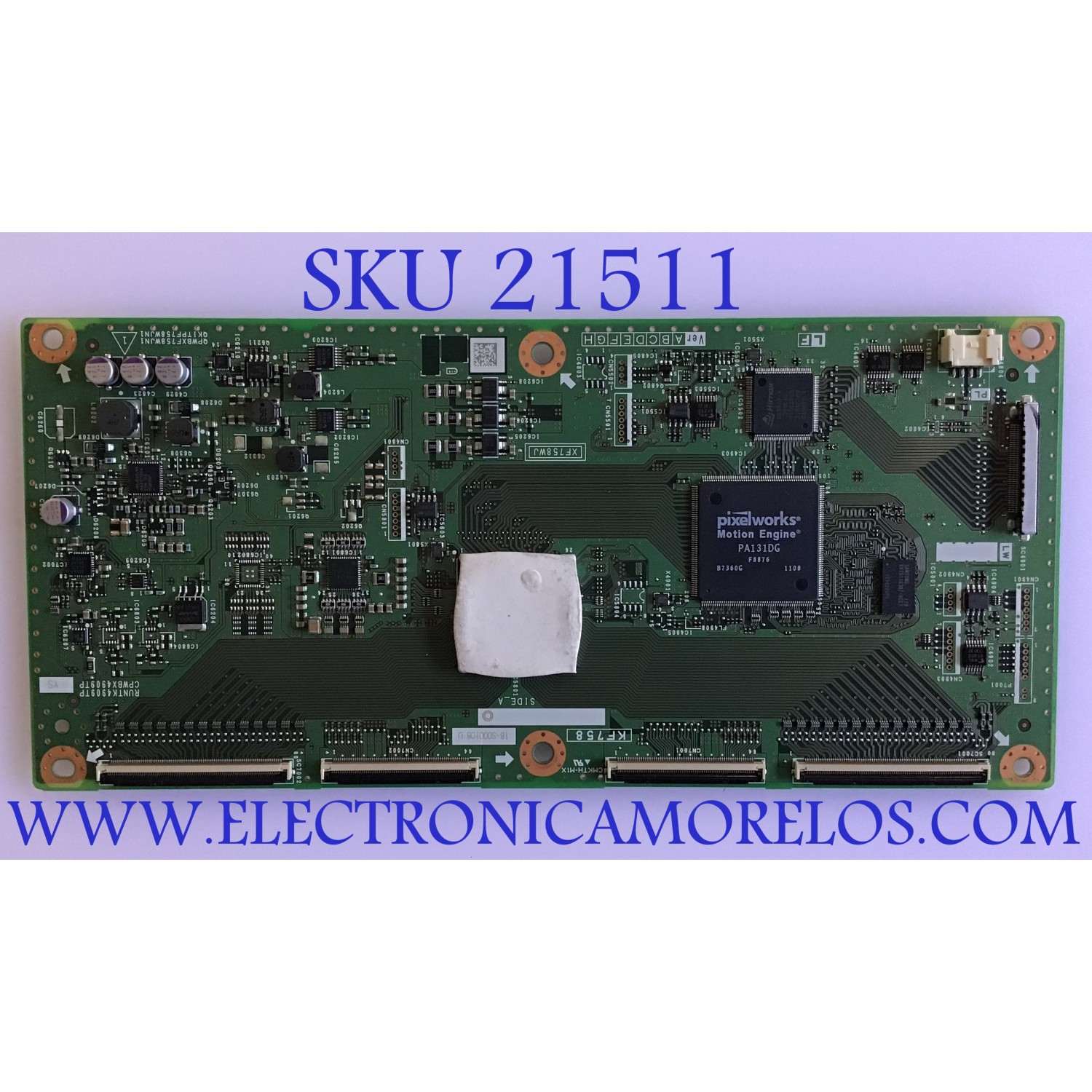 T-CON SHARP / RUNTK4909TPYS / CPWBX4909TPYS / QPWBXF758WJN1 / XF758WJ / KF758 / MODELOS LC-52LE835U / LC-60LE835U