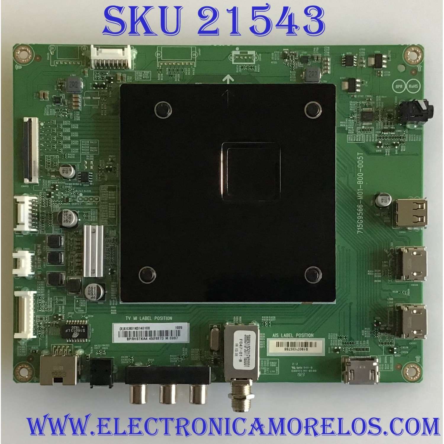 MAIN INSIGNIA / XICB01K014 / 715G9566-M01-B00-005K / (X)XICB01K014010X / BPRHSTKA4 / PANEL TPT580B5-U1T01.D REV:S01B / MODELO NS-58DF620NA20