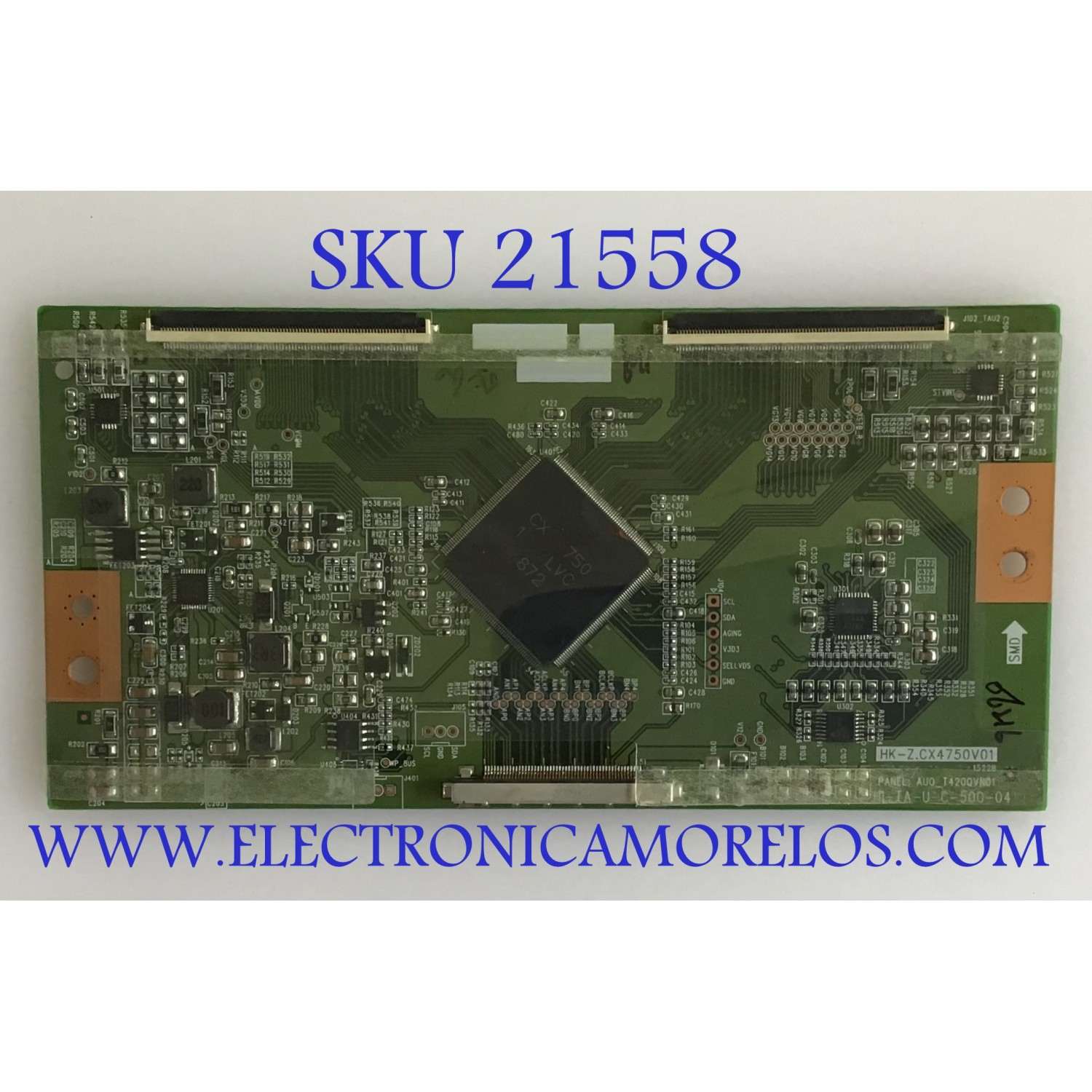 T-CON SIGCUS / HK-Z.CX4750V01 / HI-TA-U-C-500-04 / CX-15050060-4-S00227 / 890-CON-42A0000-0H / PANEL T420QVN01.0 / MODELO SGC42E