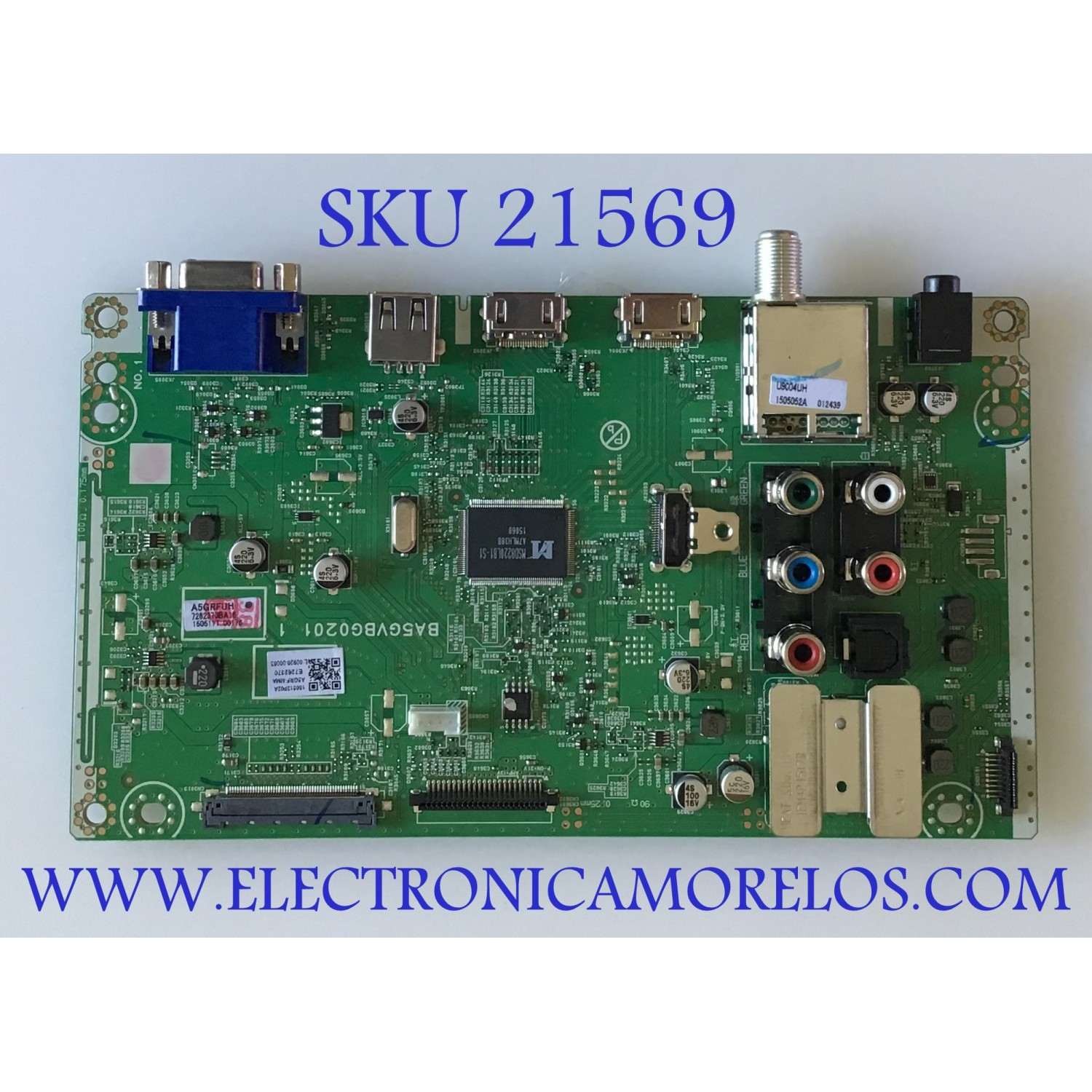 MAIN MAGNAVOX / A5GRFMMA-001 / BA5GVBG0201 1 / A5GRFUH / A5GRF-MMA / PANEL LC550DUY(SH)(A1) / MODELO 55ME345V/F7 DS2
