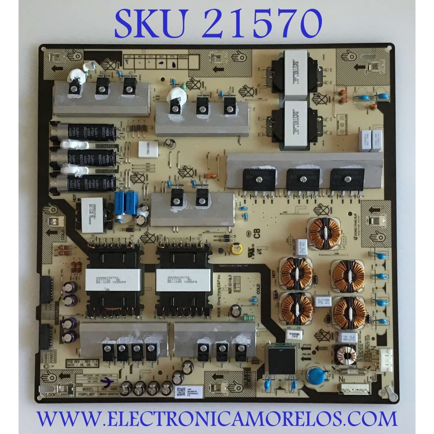 FUENTE DE PODER SAMSUNG / BN44-00974A / F55PU-NDY / BN4400974A / PANEL CY-LN046CGLVZH / MODELO LH46OMNSLGB/ZA